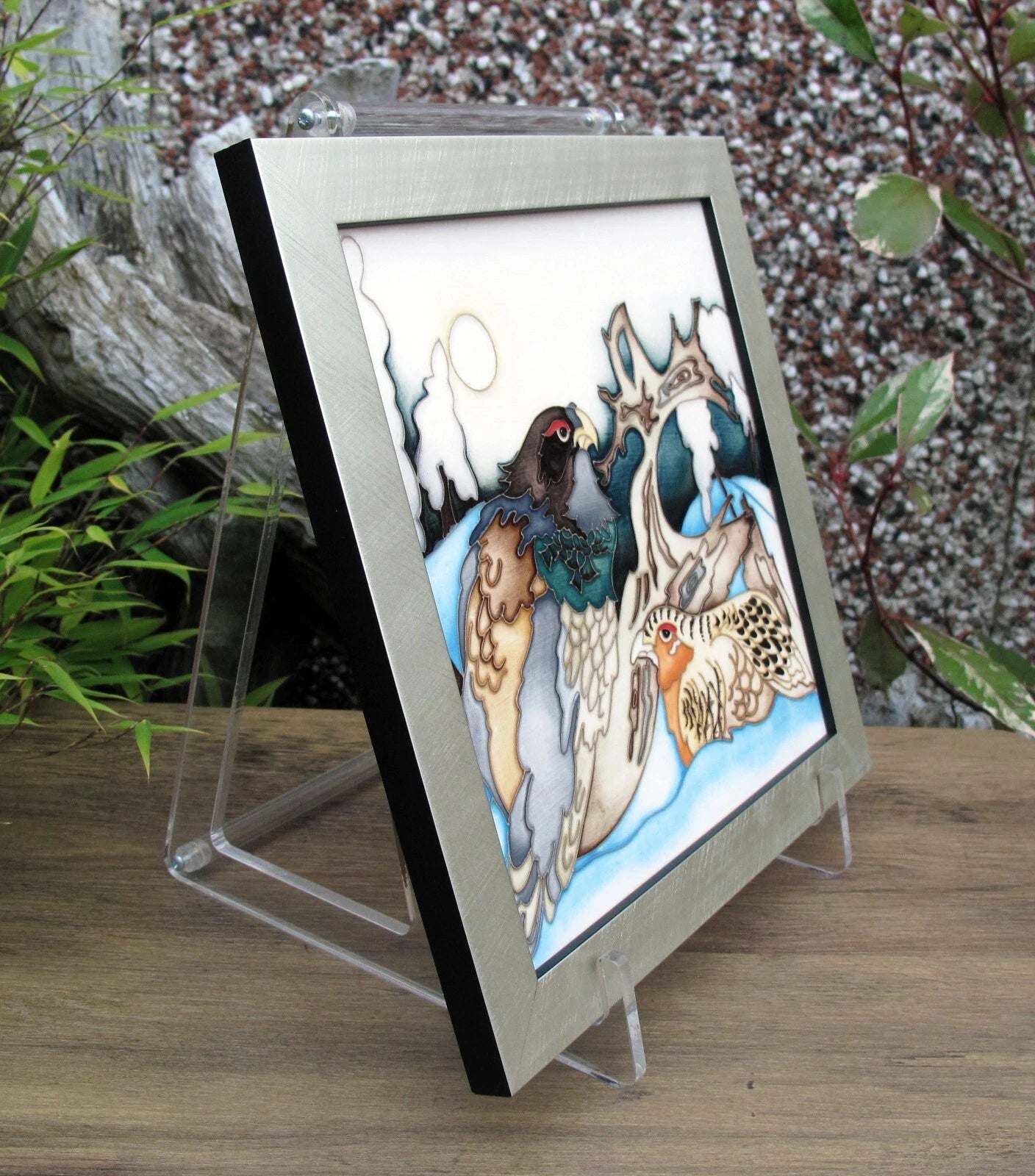 Moorcroft WOODLAND EDGE Plaque PLQ8 Numbered Edition 6. Retail Price £465 BIRDS
