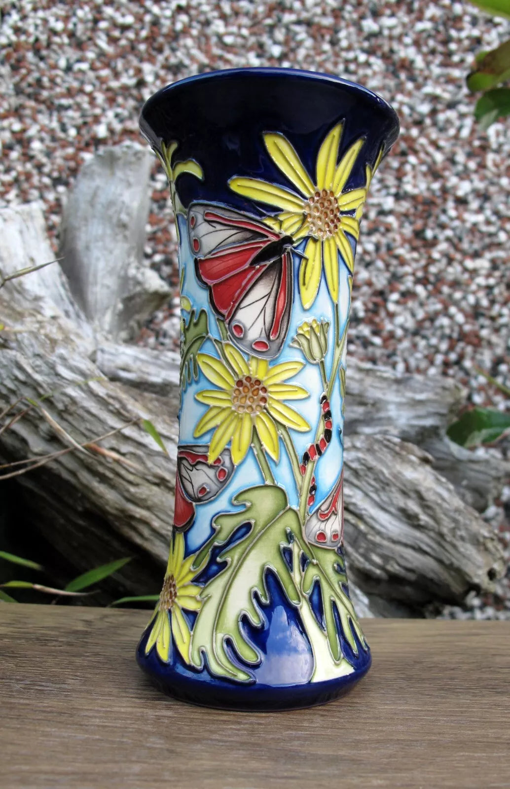 Moorcroft RSPB CINNABAR Vase Shape 159/6 Limited Edition 5/10 Retail Price £795