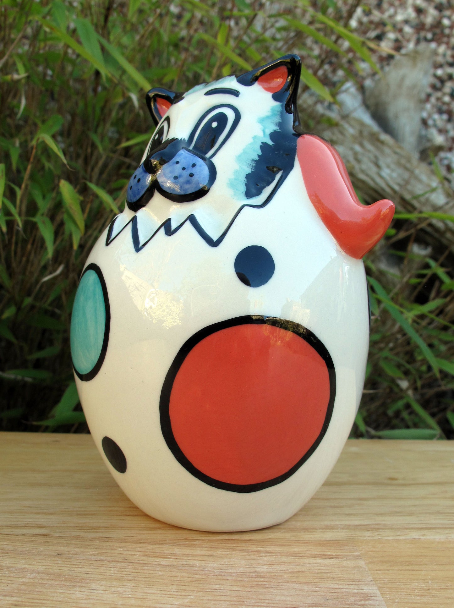 Lorna Bailey EGGBERT THE CAT March 2003 (Reference in Lorna's Catalogue 2 Book )