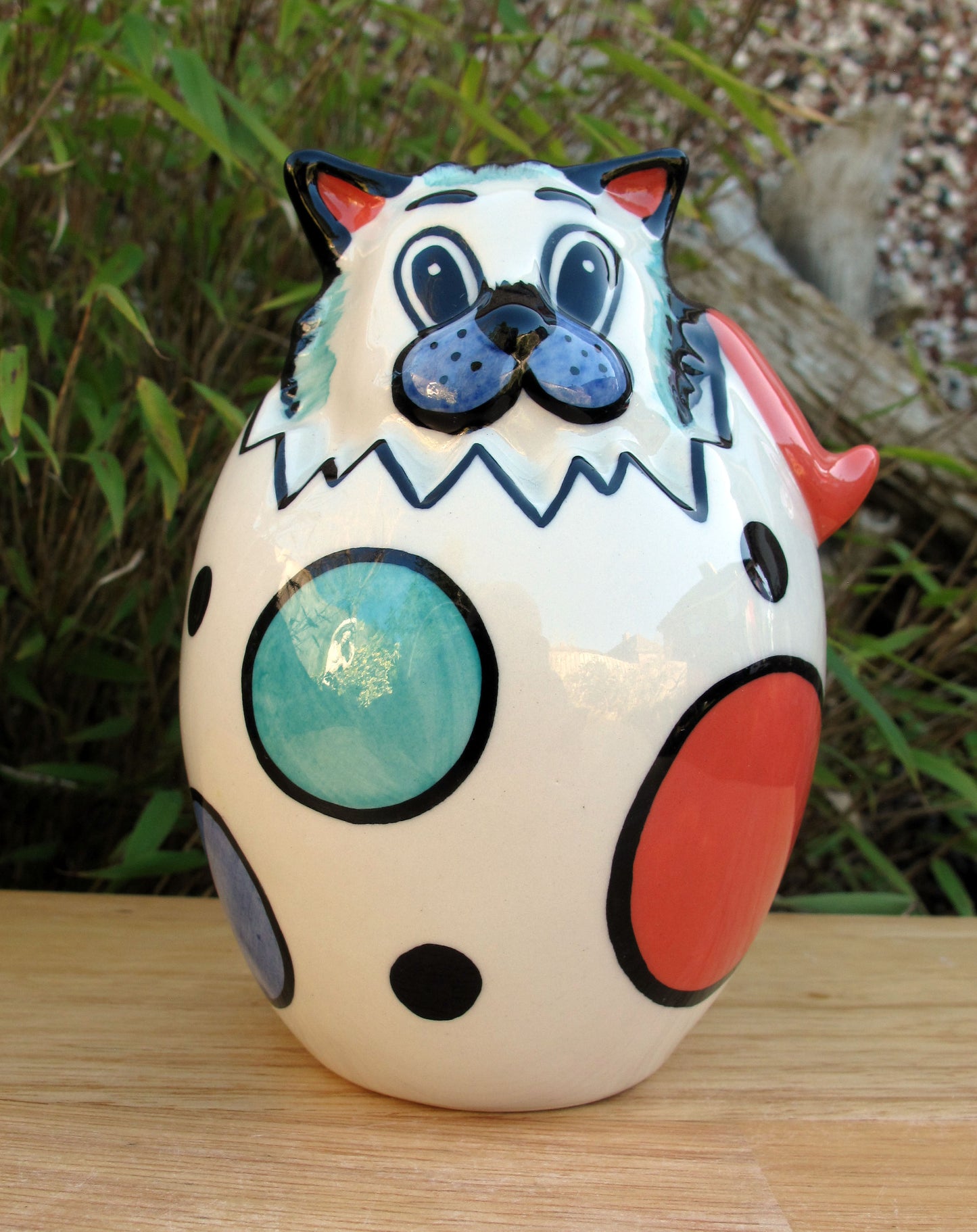 Lorna Bailey EGGBERT THE CAT March 2003 (Reference in Lorna's Catalogue 2 Book )