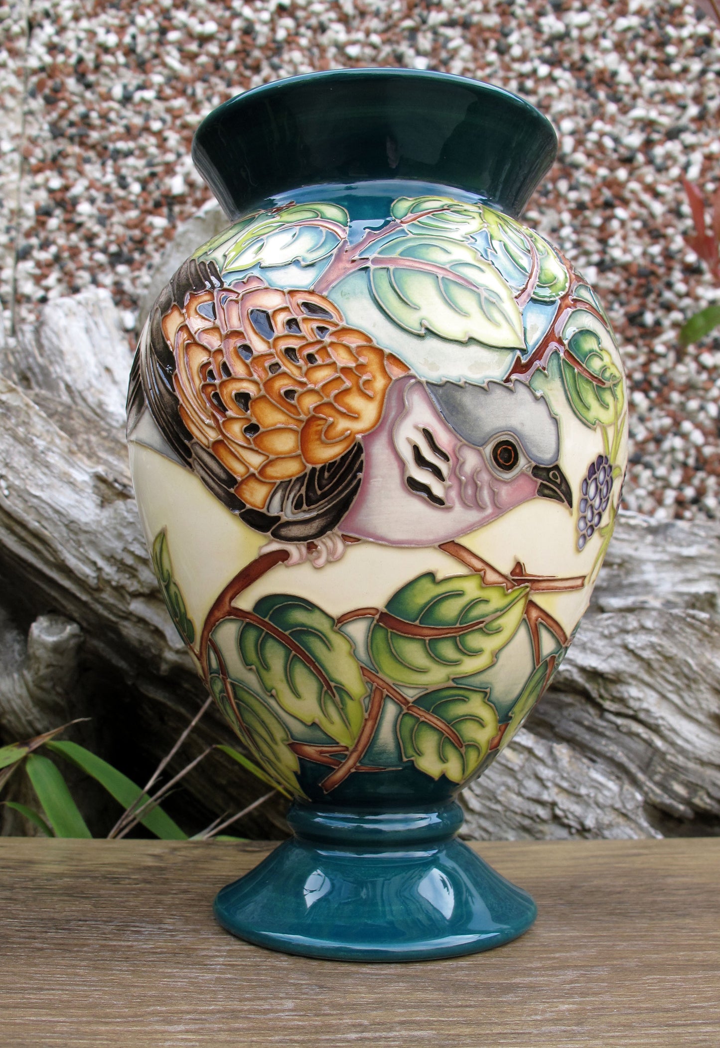 Moorcroft A TIME FOR SINGING DOVE Trial 8.7.24 Vase 370/6 Retail Price £775