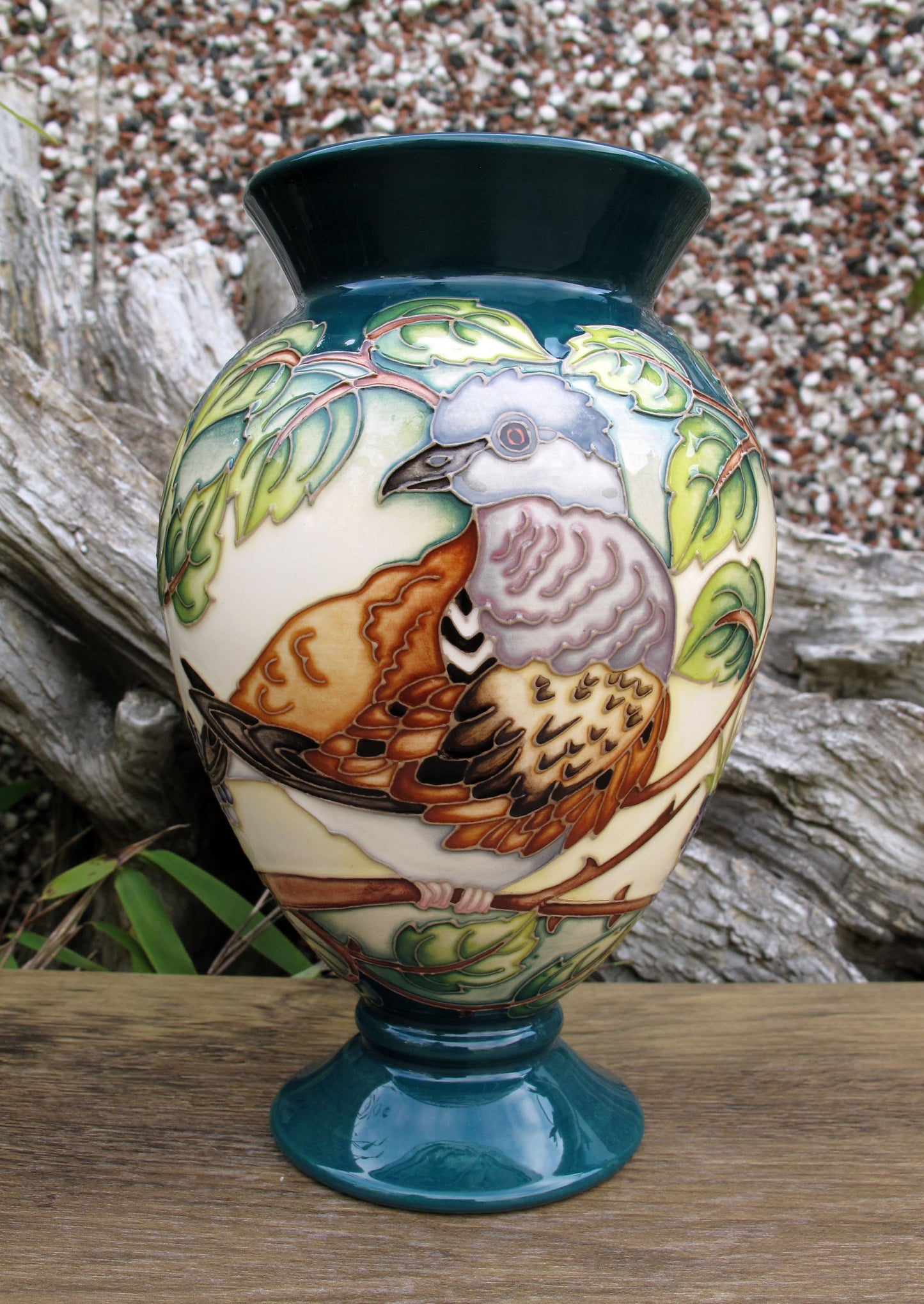 Moorcroft A TIME FOR SINGING DOVE Trial 8.7.24 Vase 370/6 Retail Price £775
