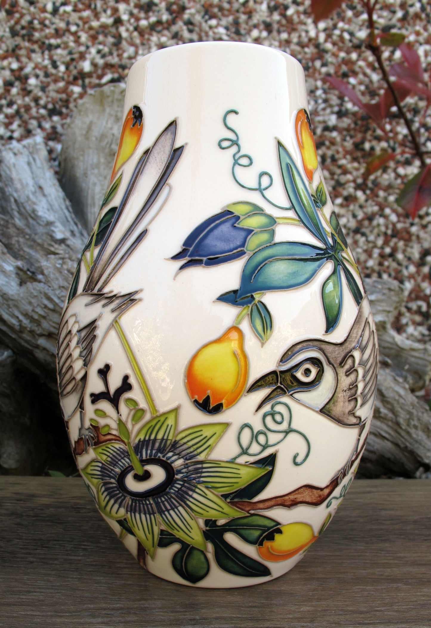 Moorcroft TENNESEE MOCKINGBIRD 117/7 Vase Limited Edition 10/20 Retail Price £720