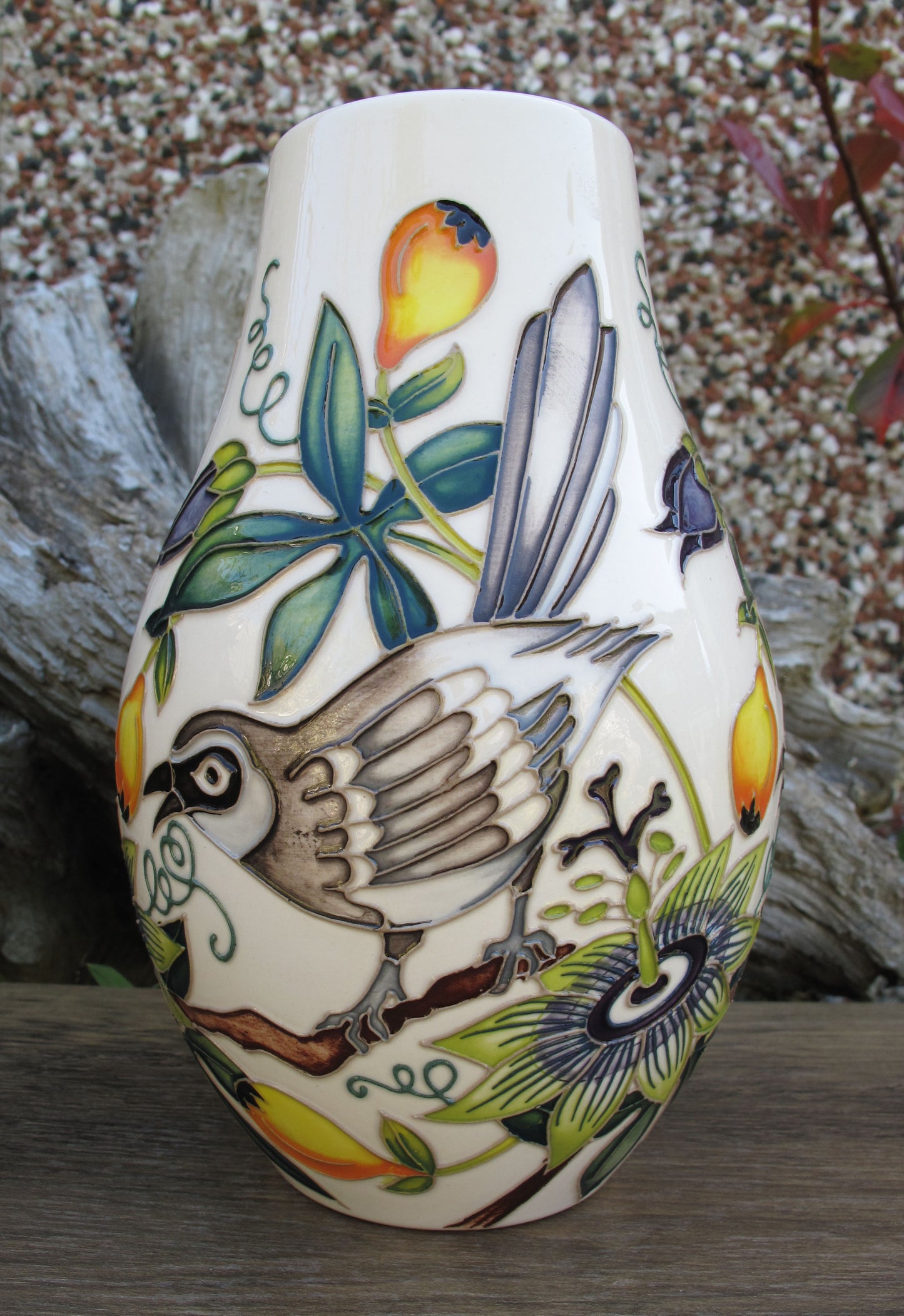 Moorcroft TENNESEE MOCKINGBIRD 117/7 Vase Limited Edition 10/20 Retail Price £720