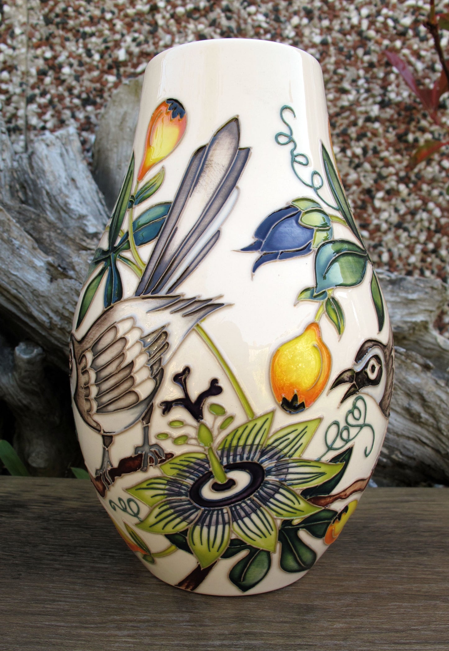 Moorcroft TENNESEE MOCKINGBIRD 117/7 Vase Limited Edition 10/20 Retail Price £720