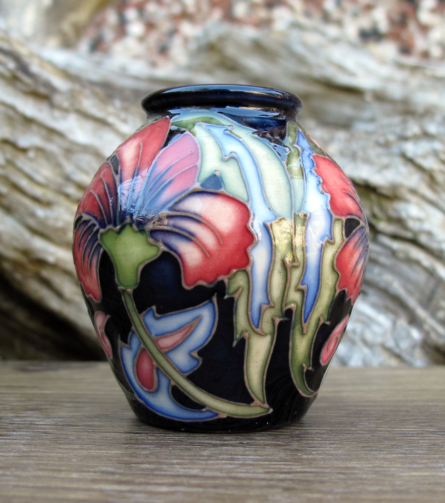 Moorcroft Exquisite MEDIEVAL Miniature Vase Shape 4/2 Retail Price £245 R Bishop