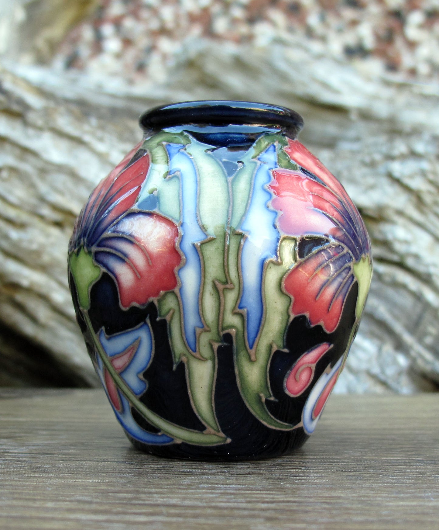 Moorcroft Exquisite MEDIEVAL Miniature Vase Shape 4/2 Retail Price £245 R Bishop