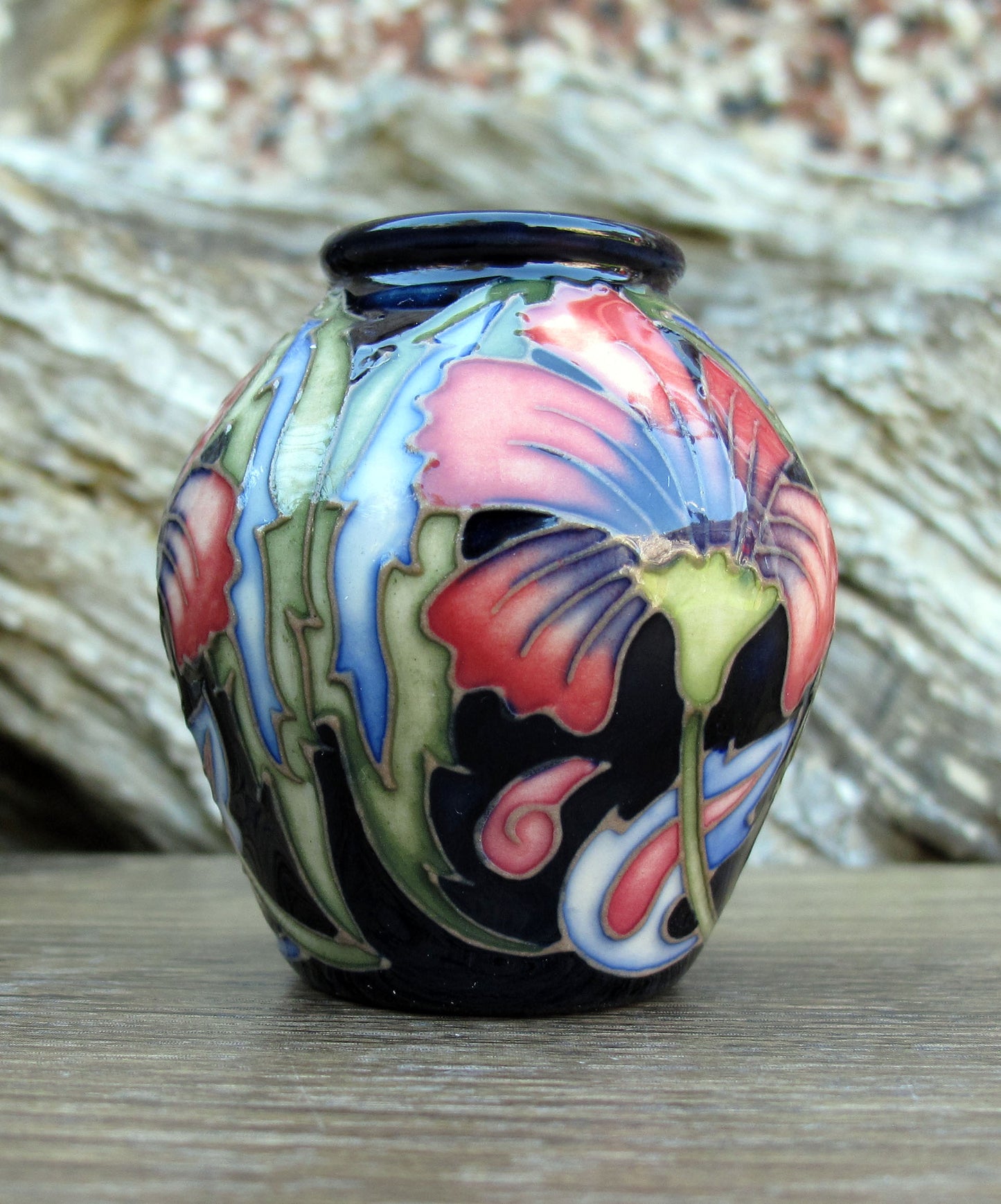 Moorcroft Exquisite MEDIEVAL Miniature Vase Shape 4/2 Retail Price £245 R Bishop