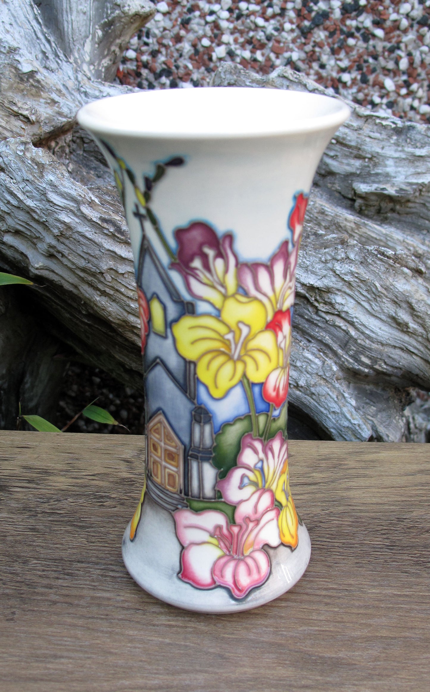 Moorcroft Rare Exquisite CHURCH Vase 159/6 Trial Dated 10.7.23 Retail Price £595