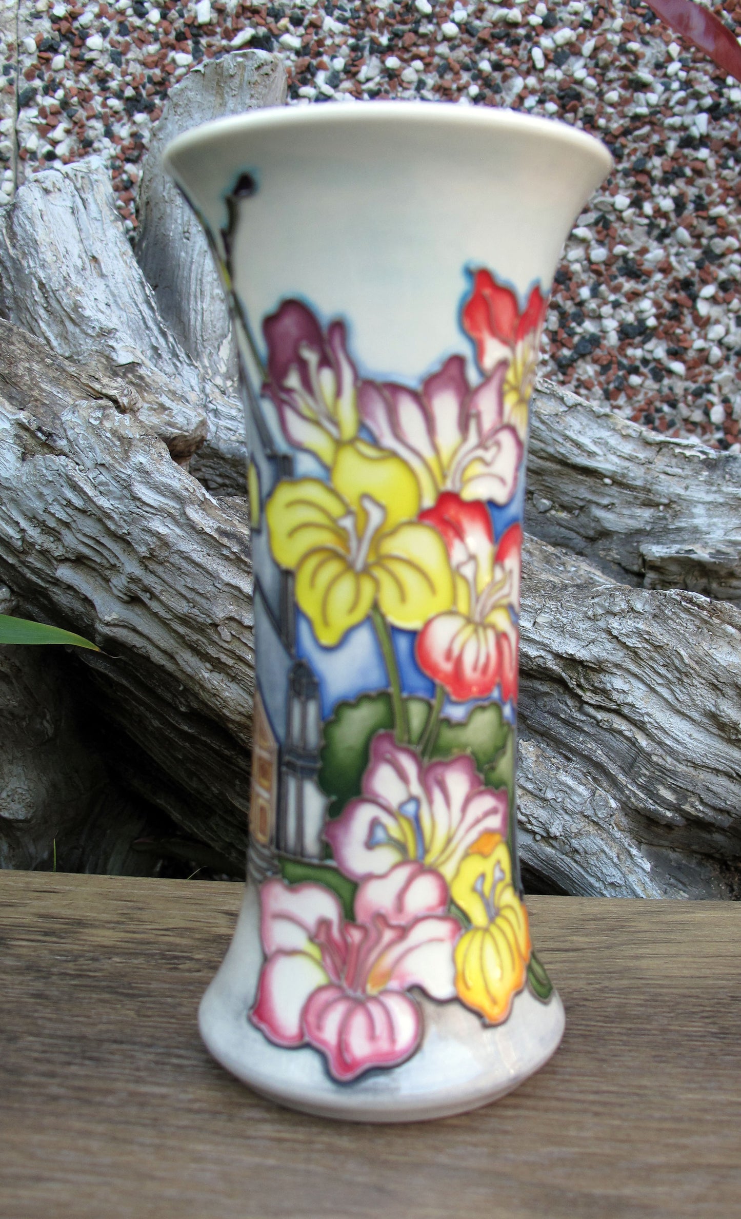 Moorcroft Rare Exquisite CHURCH Vase 159/6 Trial Dated 10.7.23 Retail Price £595