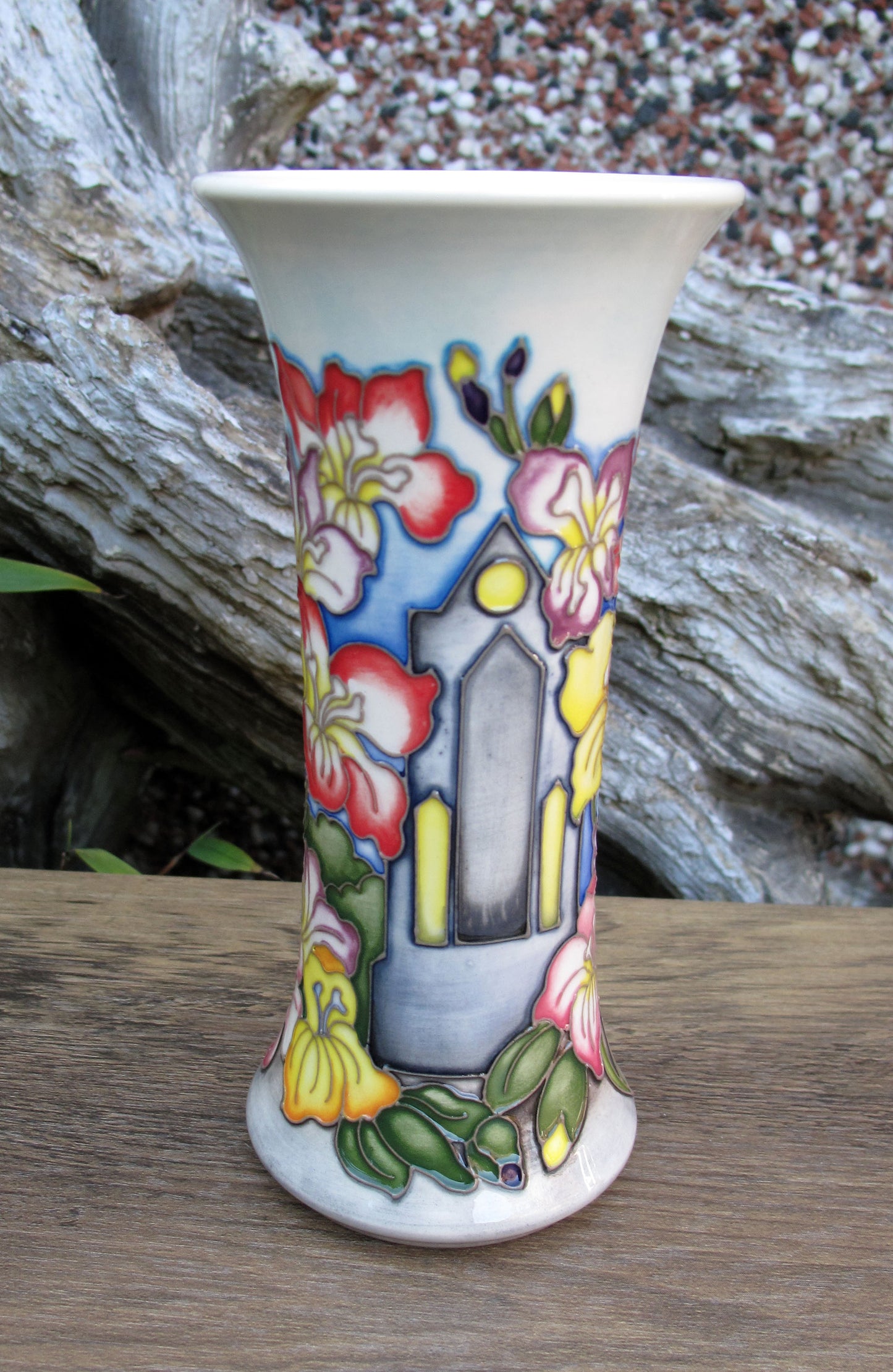 Moorcroft Rare Exquisite CHURCH Vase 159/6 Trial Dated 10.7.23 Retail Price £595