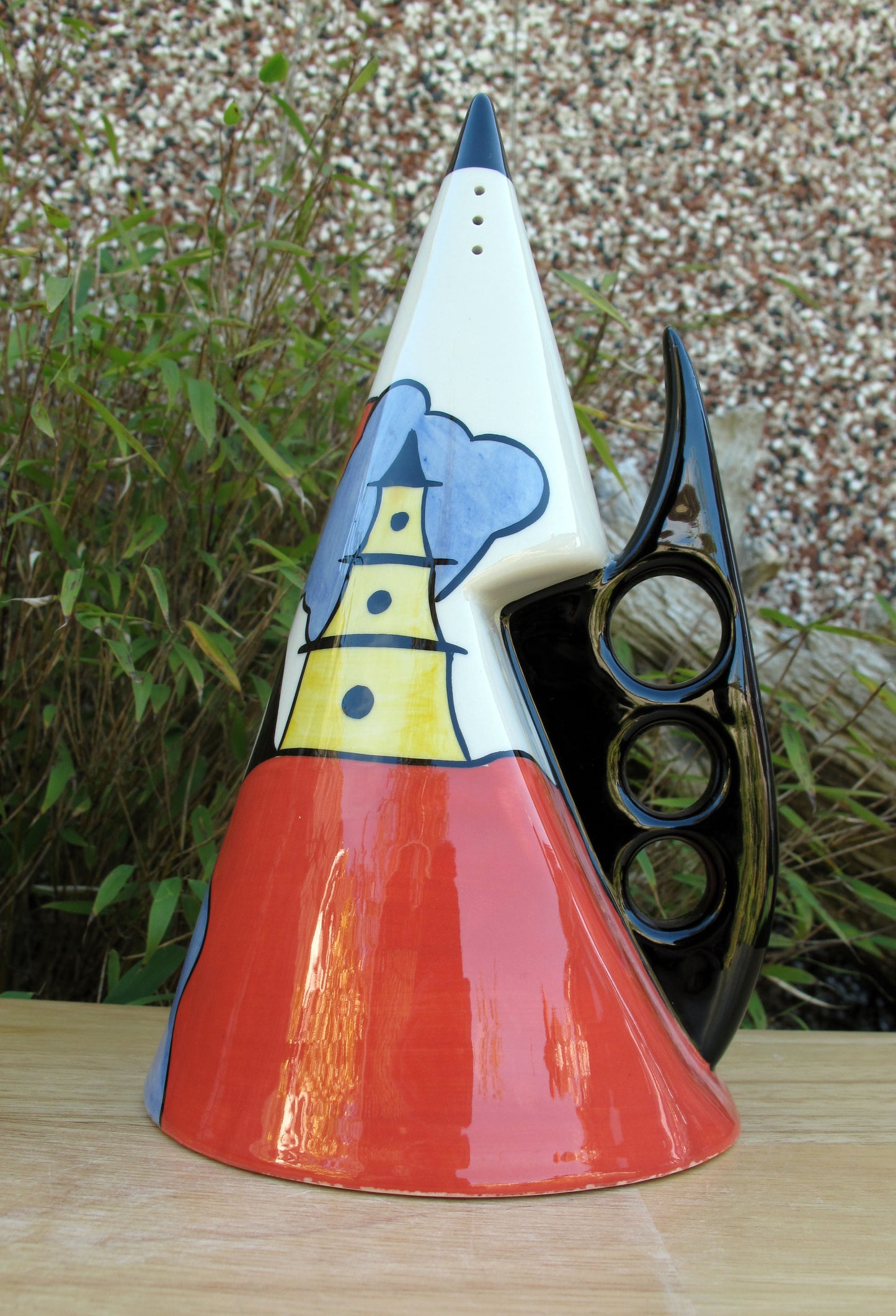 Lorna Bailey Rare GIANT ORIENTAL FIN Sugar Sifter Shaker January 2001