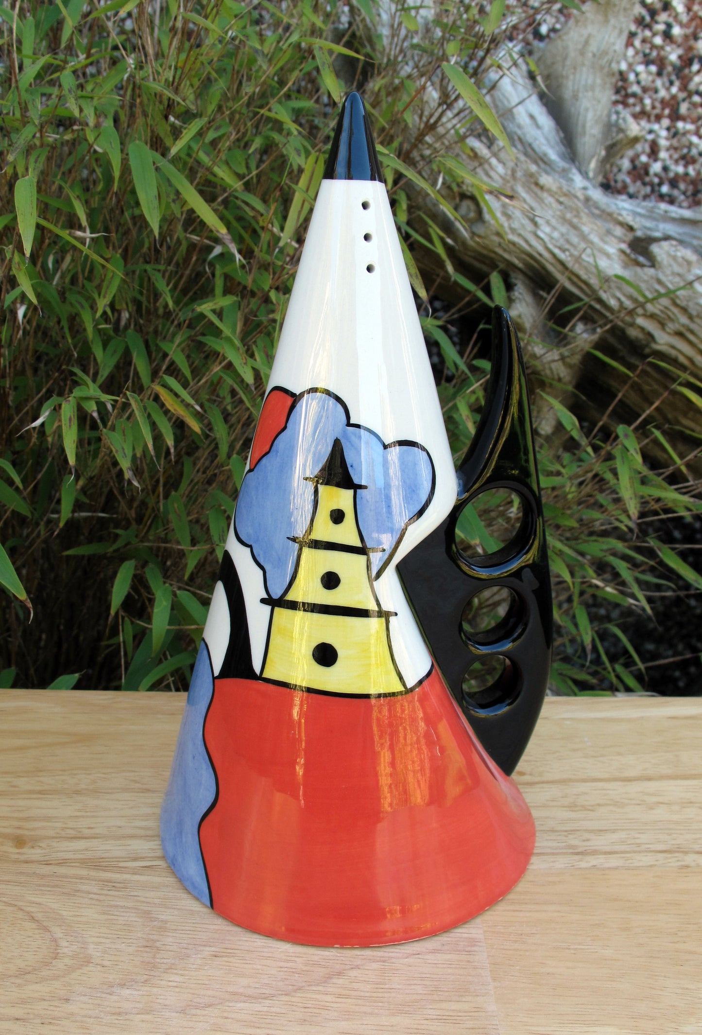 Lorna Bailey Rare GIANT ORIENTAL FIN Sugar Sifter Shaker January 2001