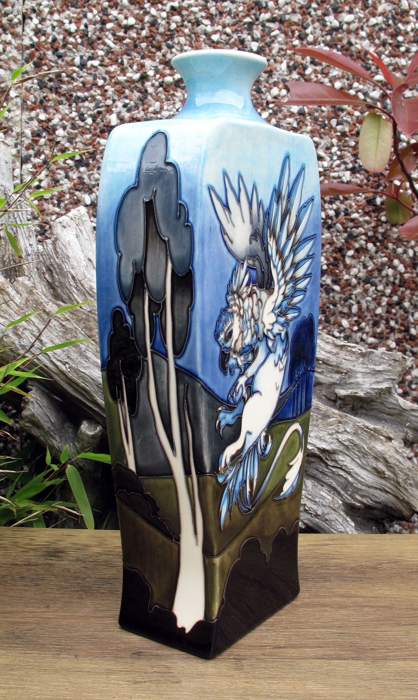 Moorcroft Rare HARPY Vase 39/12 Trial Dated 21.11.22 Retail Price £1415 Unicorn