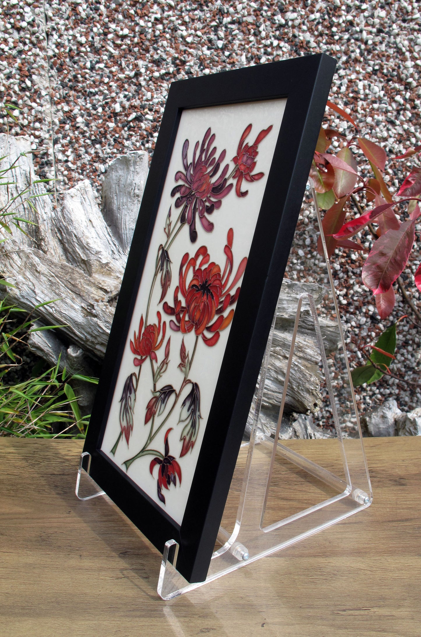 Moorcroft Rare CHRYSANTHE_MUM Plaque PLQ20 Number 2. RRP £435 Mothers Day 2025
