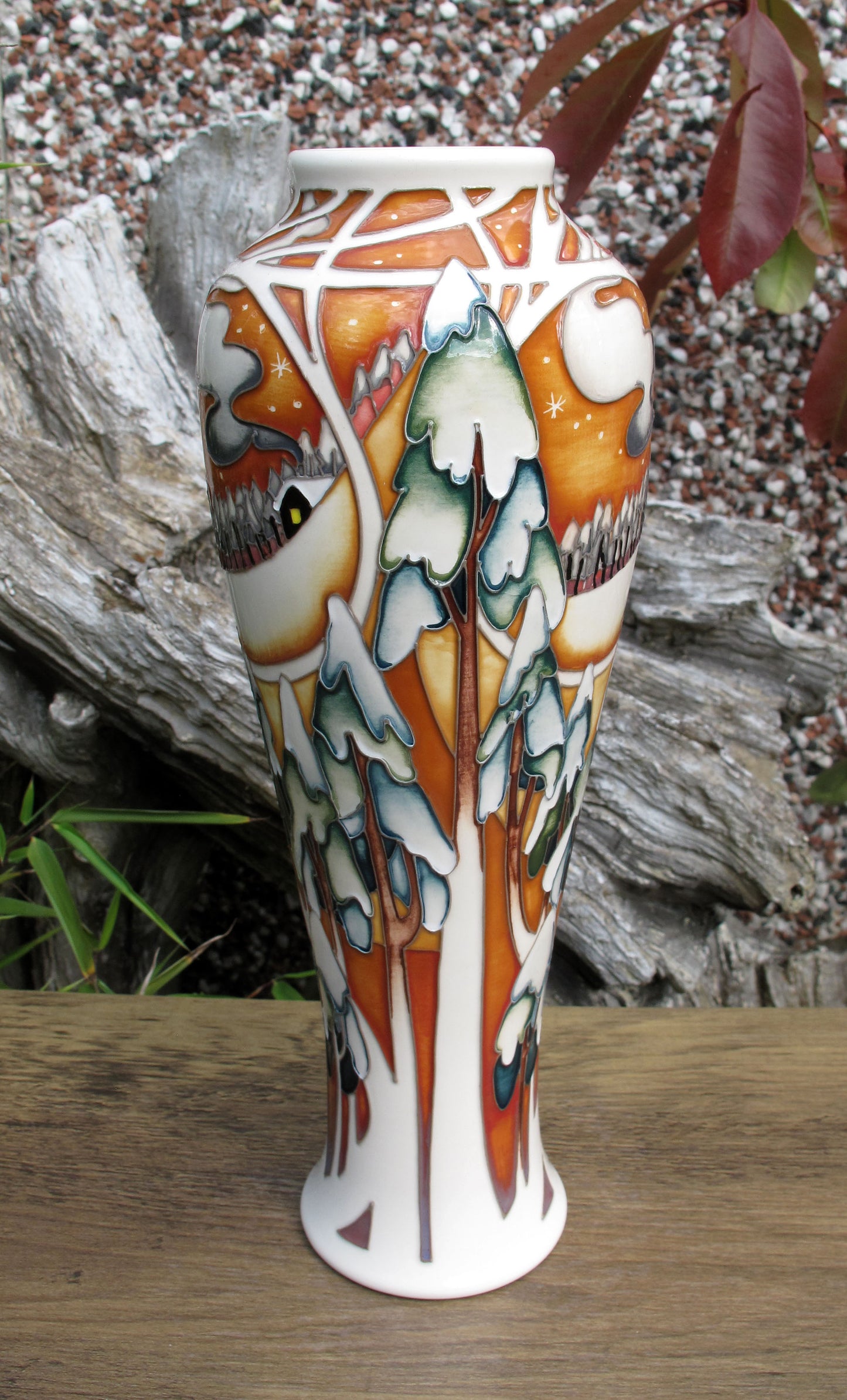 Moorcroft Rare MOONLIGHT TREES Vase 121/10 Trial Date 19.01.22 Retail Price £995