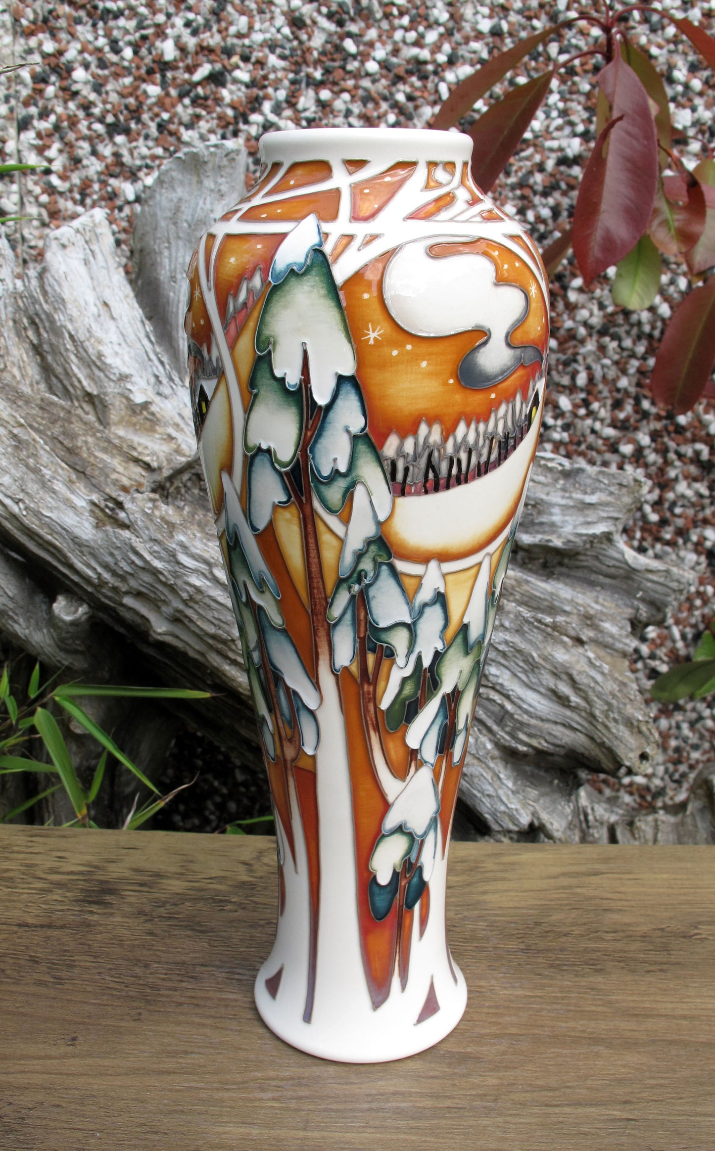 Moorcroft Rare MOONLIGHT TREES Vase 121/10 Trial Date 19.01.22 Retail Price £995