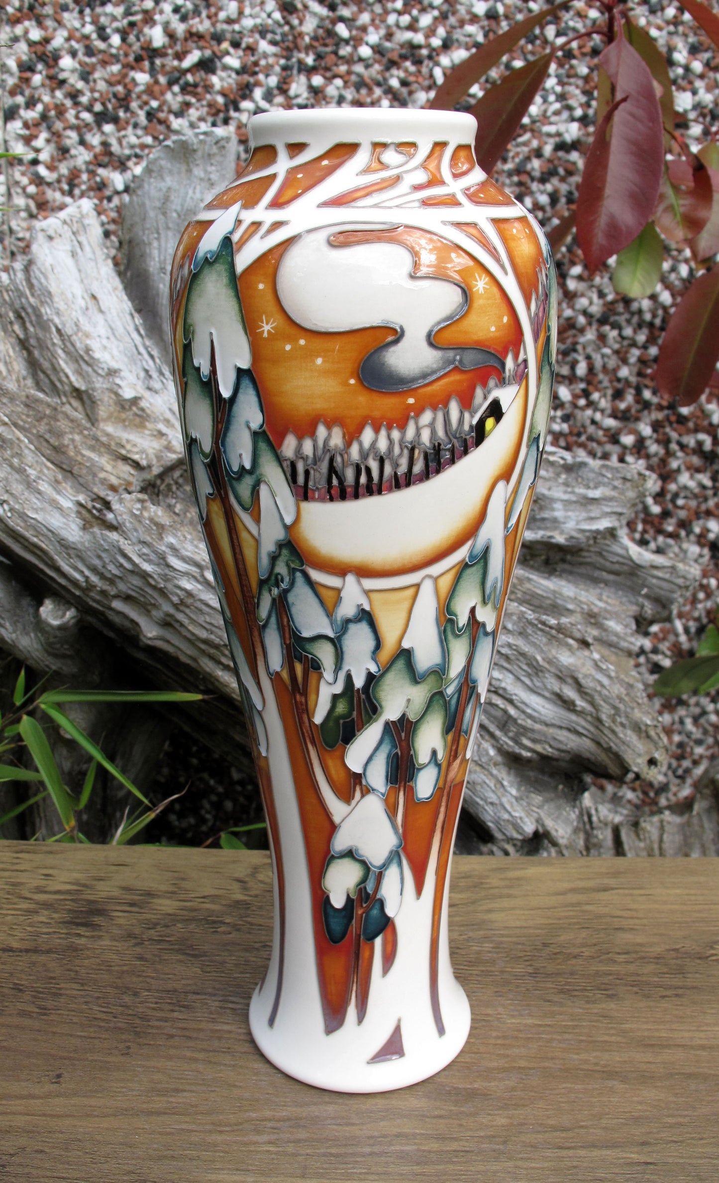 Moorcroft Rare MOONLIGHT TREES Vase 121/10 Trial Date 19.01.22 Retail Price £995