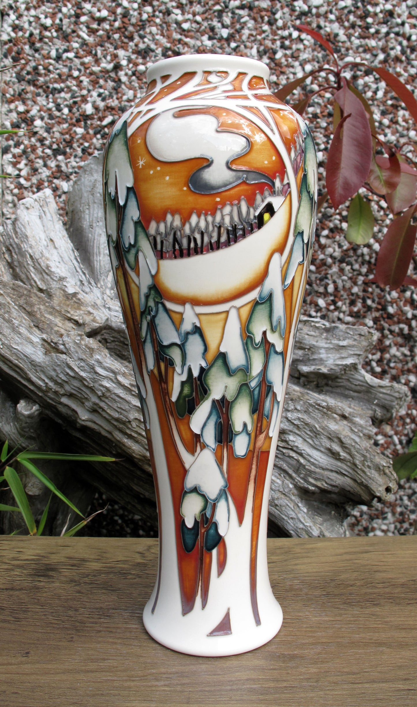 Moorcroft Rare MOONLIGHT TREES Vase 121/10 Trial Date 19.01.22 Retail Price £995