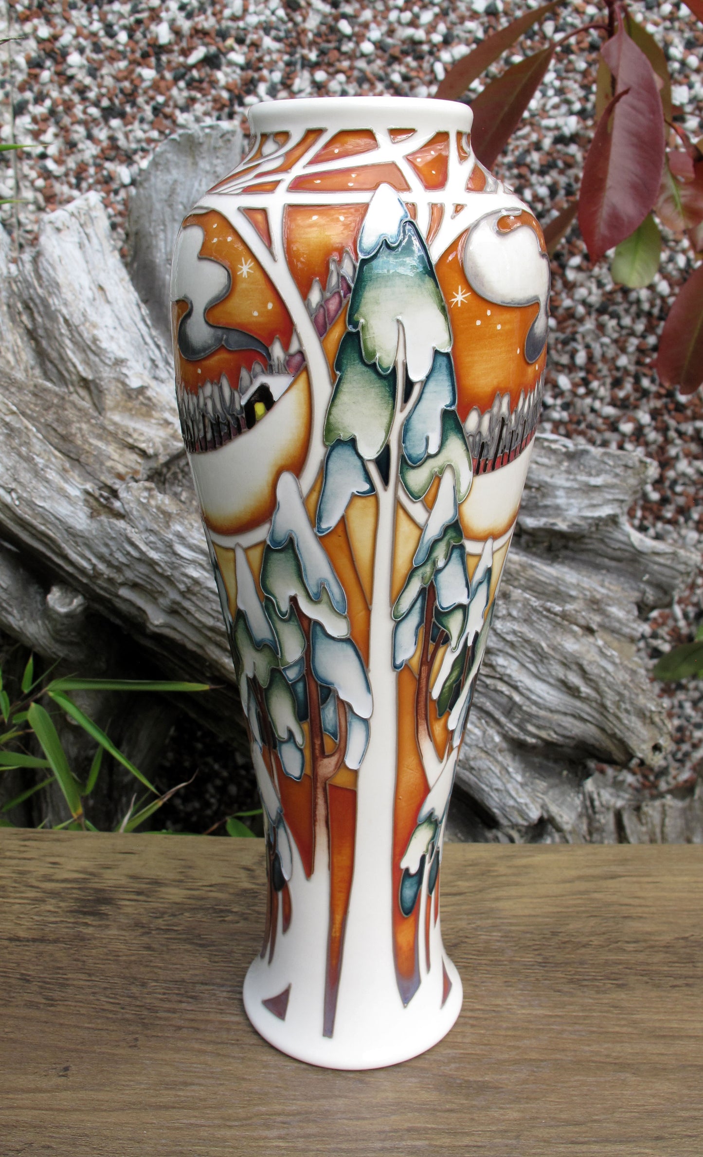 Moorcroft Rare MOONLIGHT TREES Vase 121/10 Trial Date 19.01.22 Retail Price £995