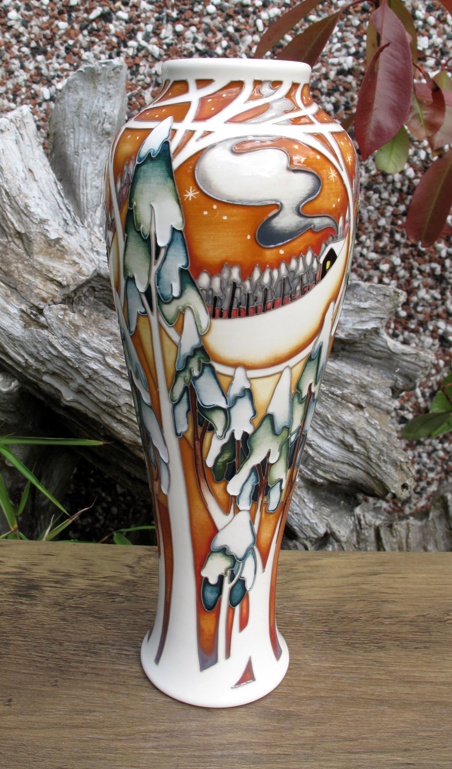 Moorcroft Rare MOONLIGHT TREES Vase 121/10 Trial Date 19.01.22 Retail Price £995