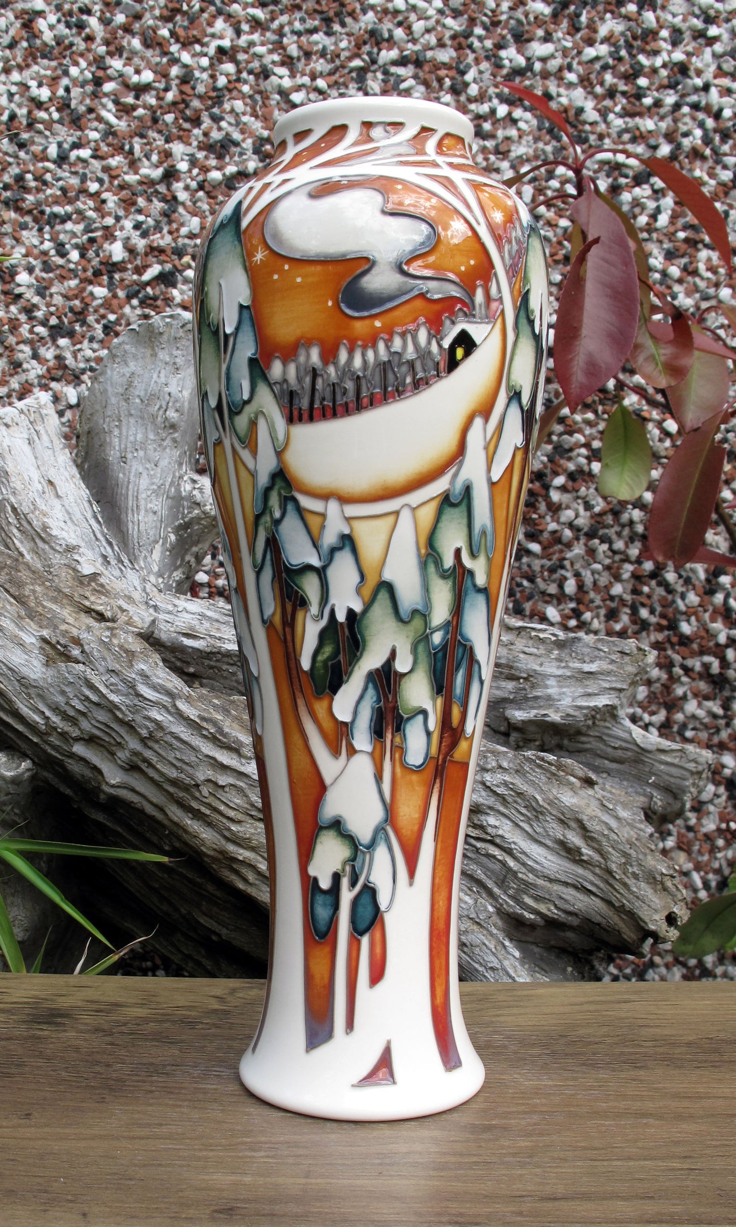 Moorcroft Rare MOONLIGHT TREES Vase 121/10 Trial Date 19.01.22 Retail Price £995