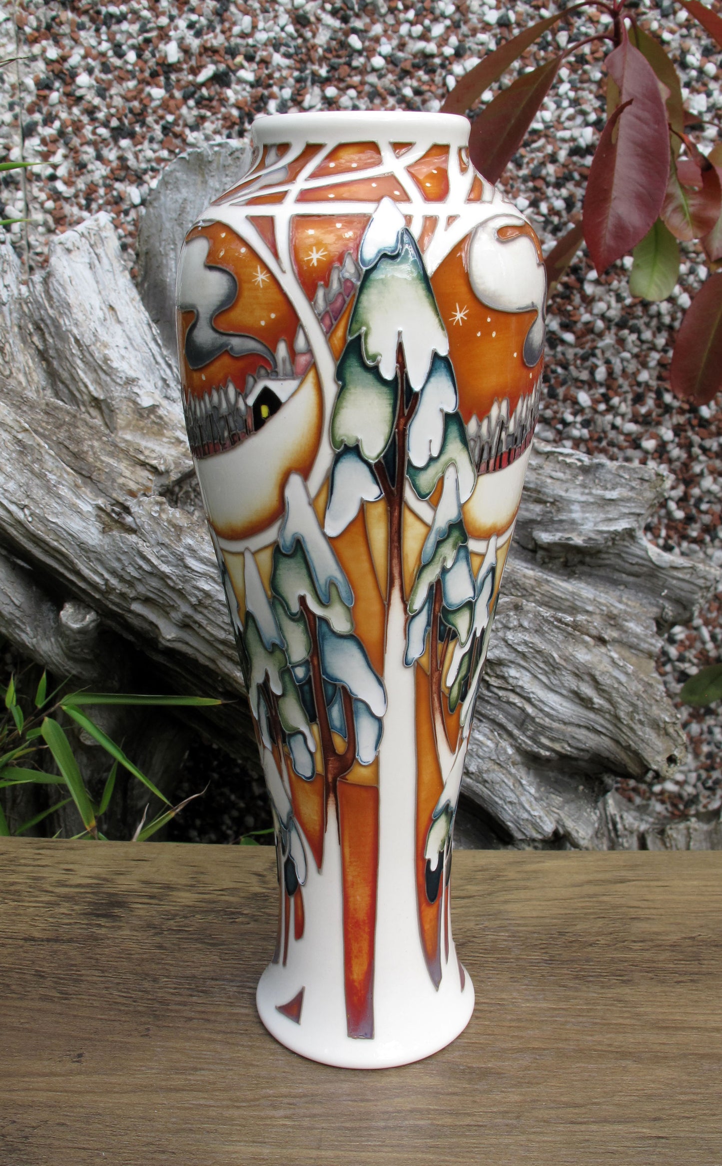 Moorcroft Rare MOONLIGHT TREES Vase 121/10 Trial Date 19.01.22 Retail Price £995