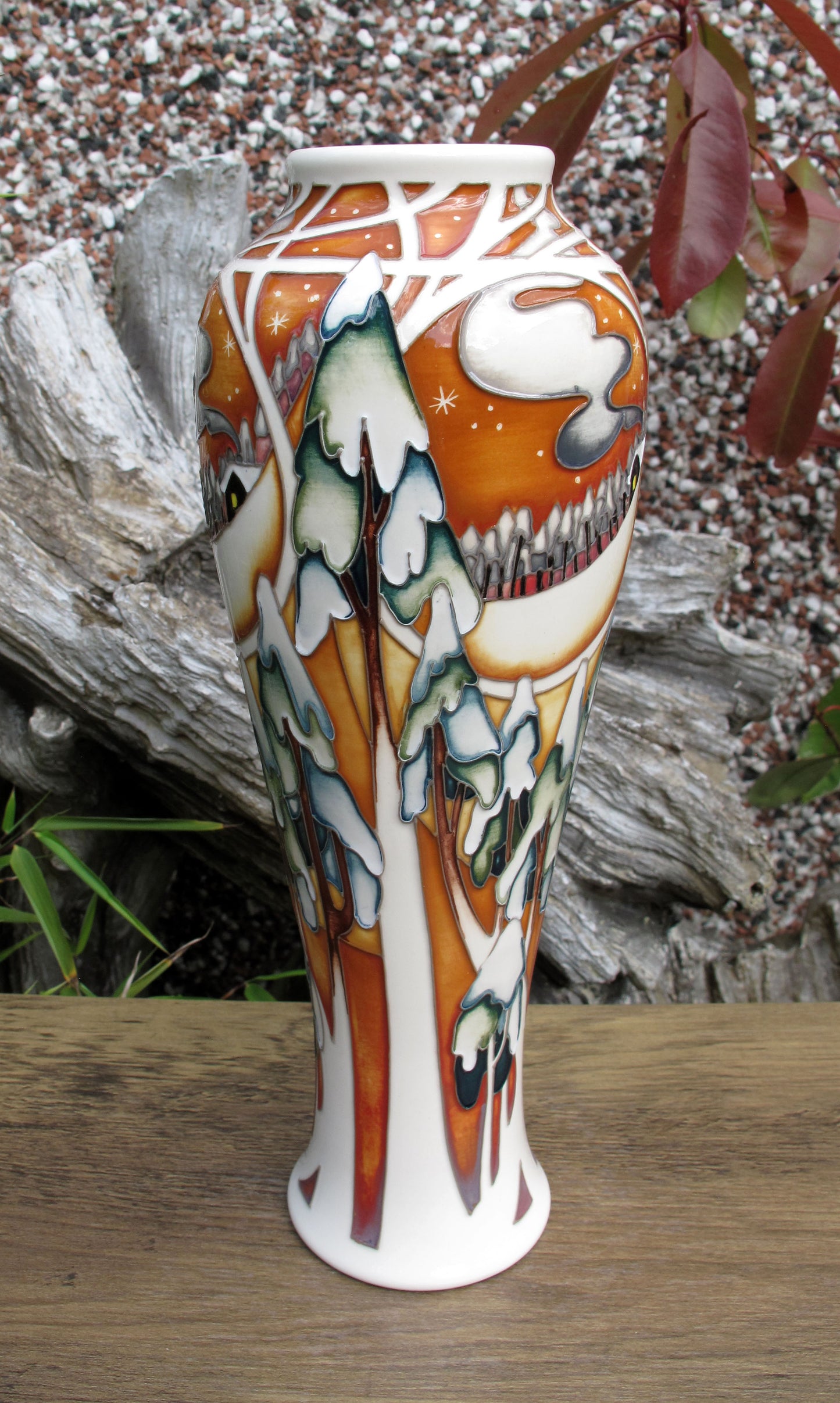 Moorcroft Rare MOONLIGHT TREES Vase 121/10 Trial Date 19.01.22 Retail Price £995