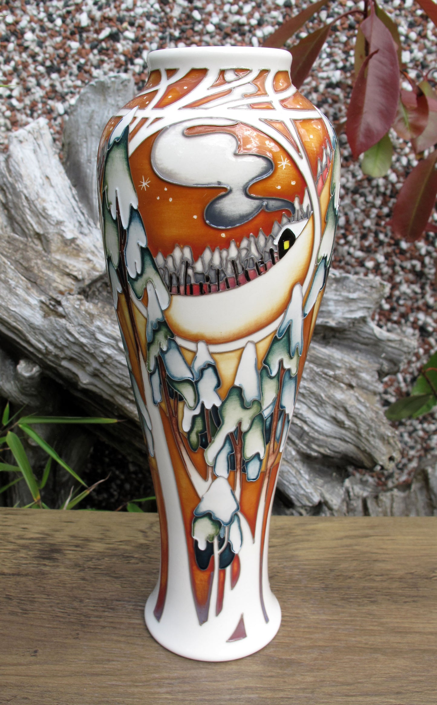 Moorcroft Rare MOONLIGHT TREES Vase 121/10 Trial Date 19.01.22 Retail Price £995