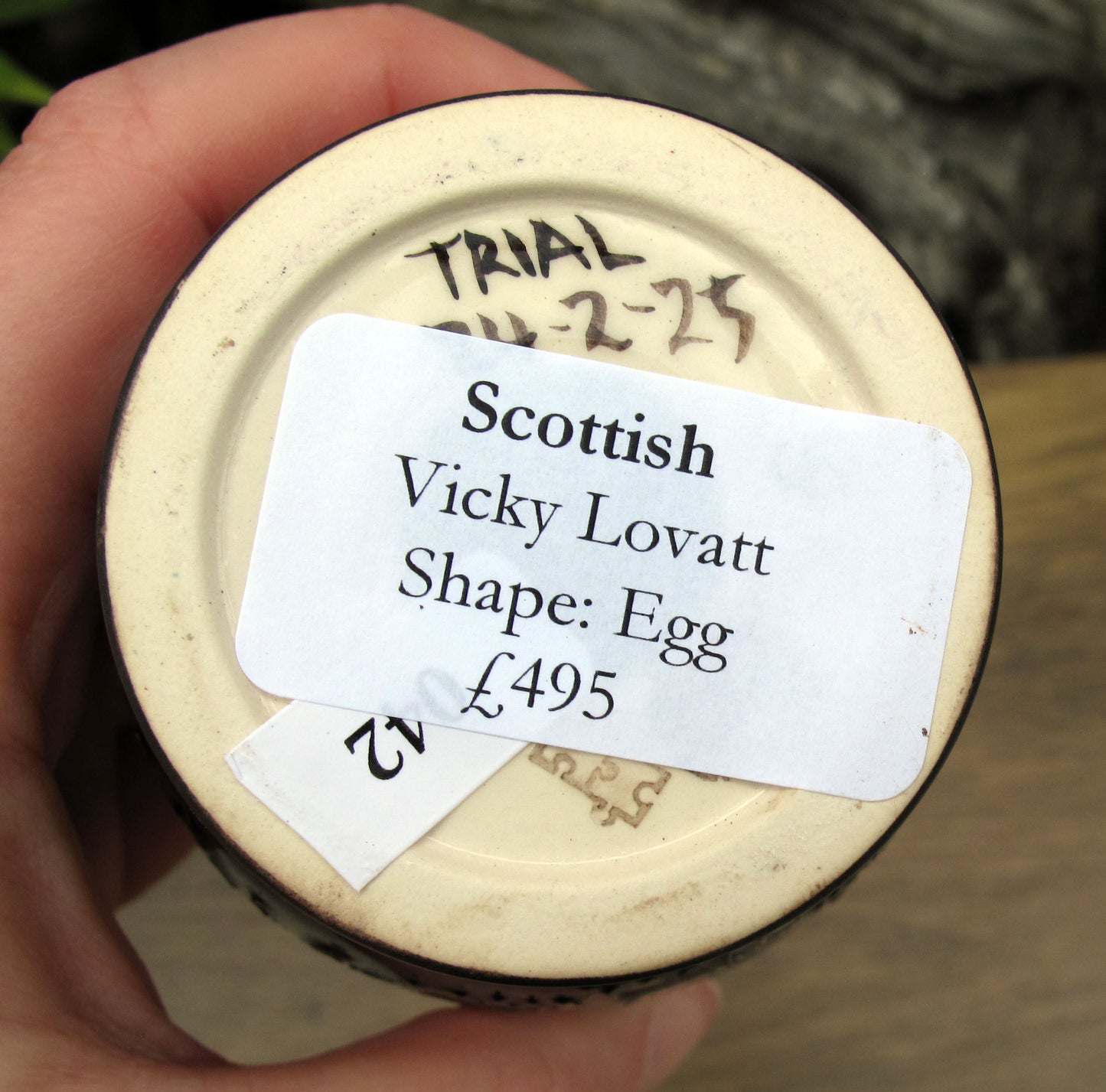 Moorcroft VERY RARE SCOTTISH EGG Trial Date 24.2.25 Retail Price £495 FAIRY