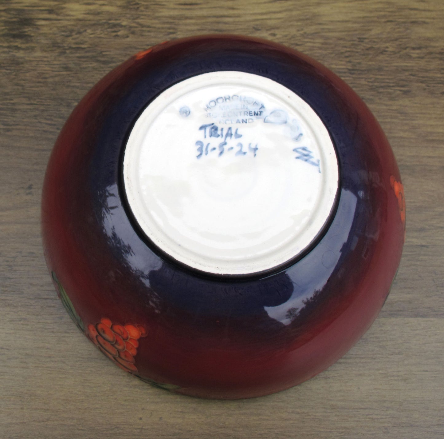 Moorcroft Rare CRIMSON TIDE 711/6 Bowl Trial 31.5.24 Retail Price £760