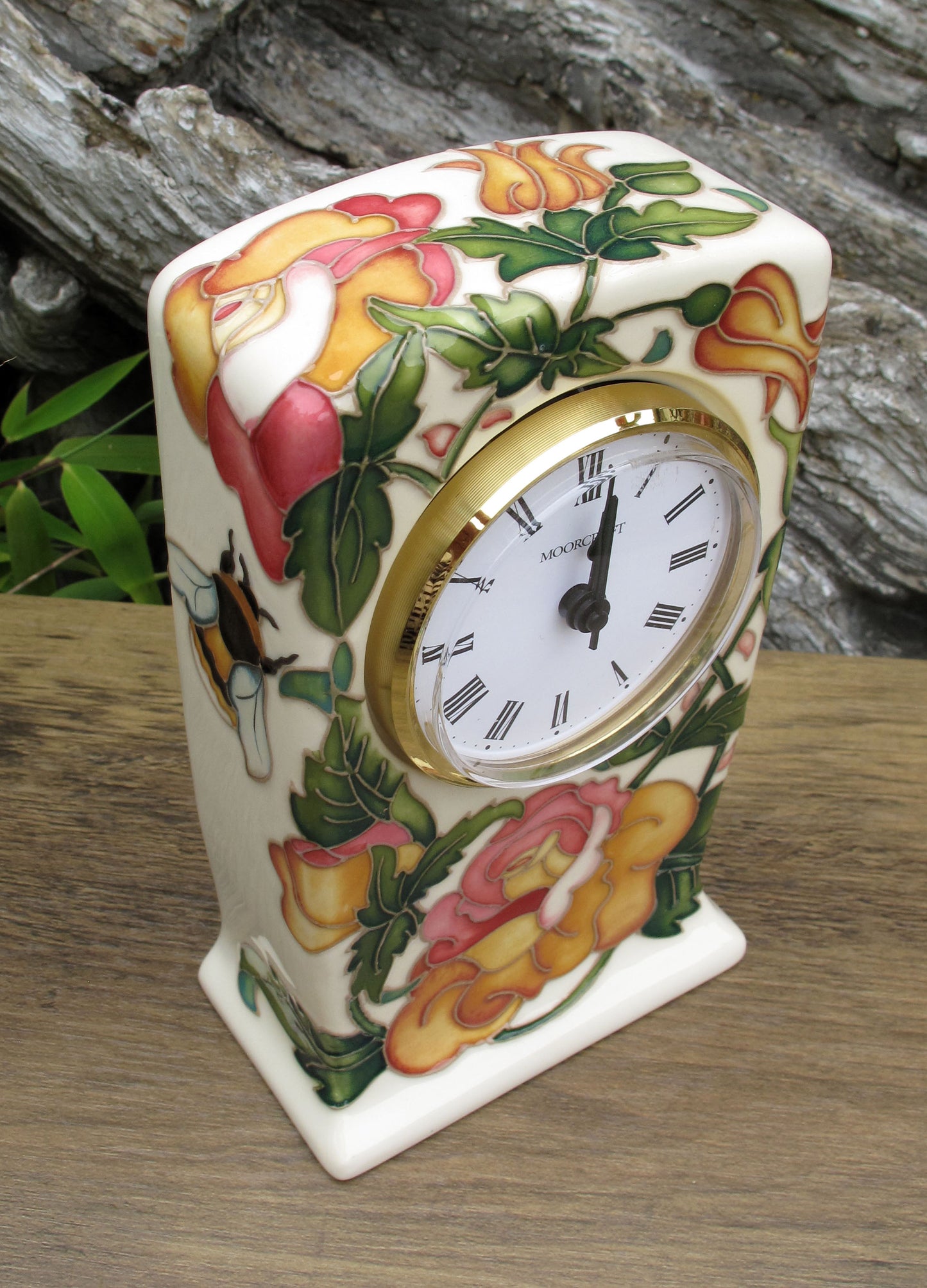 Moorcroft Rare BEE IN TIME Clock CL1 Numbered Edition 12.  Retail Price £445