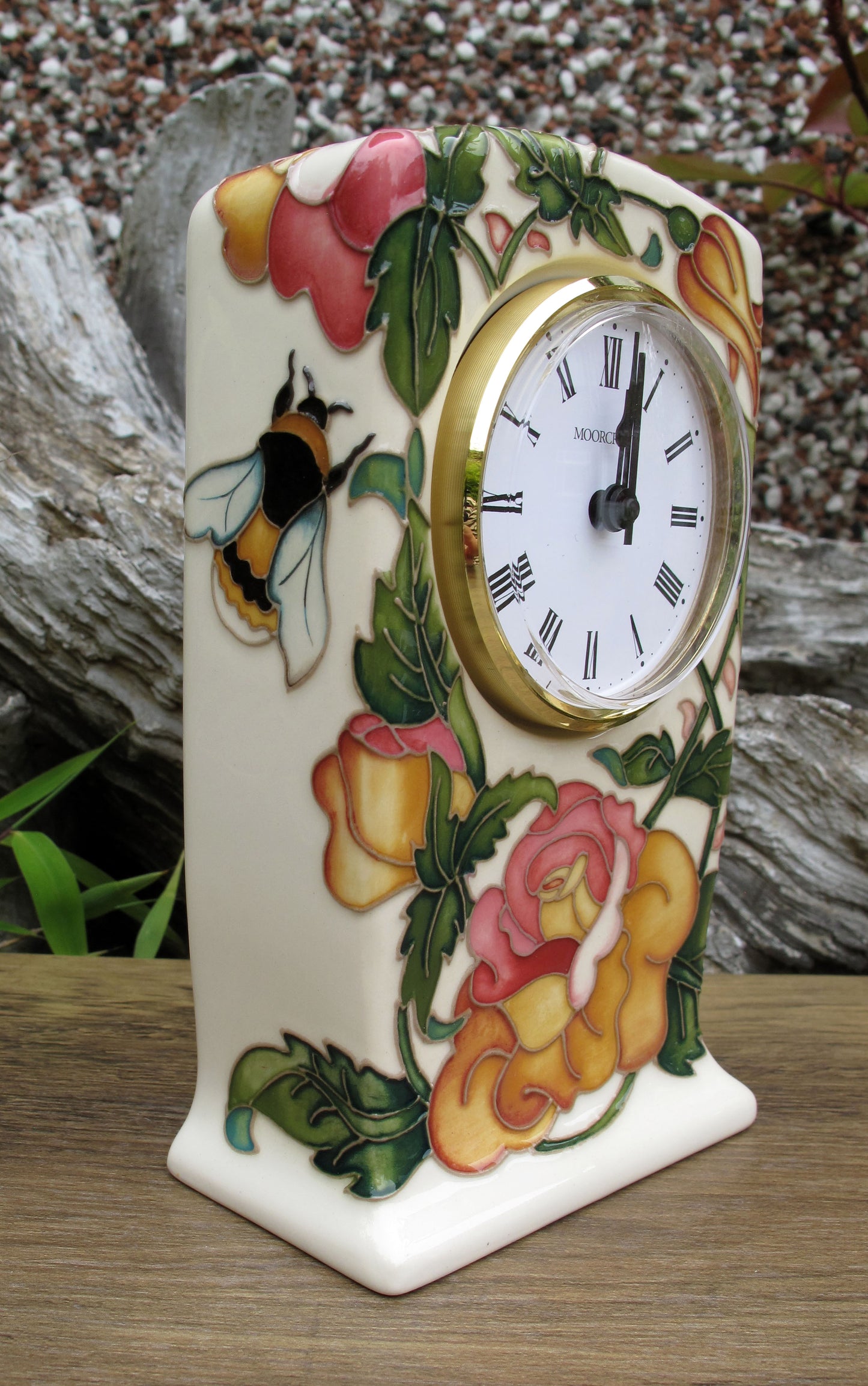 Moorcroft Rare BEE IN TIME Clock CL1 Numbered Edition 12.  Retail Price £445