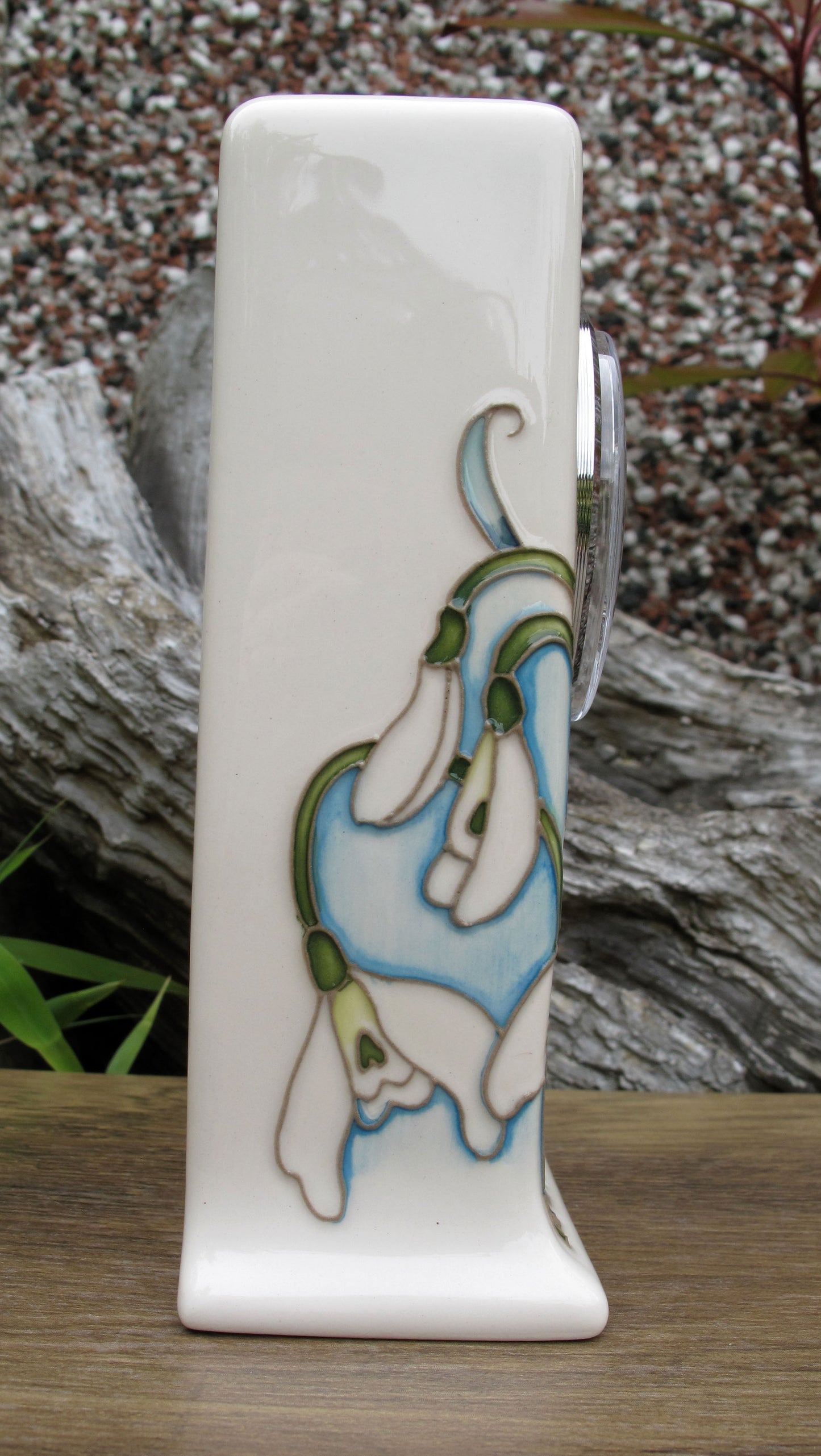 Moorcroft GISELLE Clock CL1 First Quality , Snowdrop Sensations 2025 Collection
