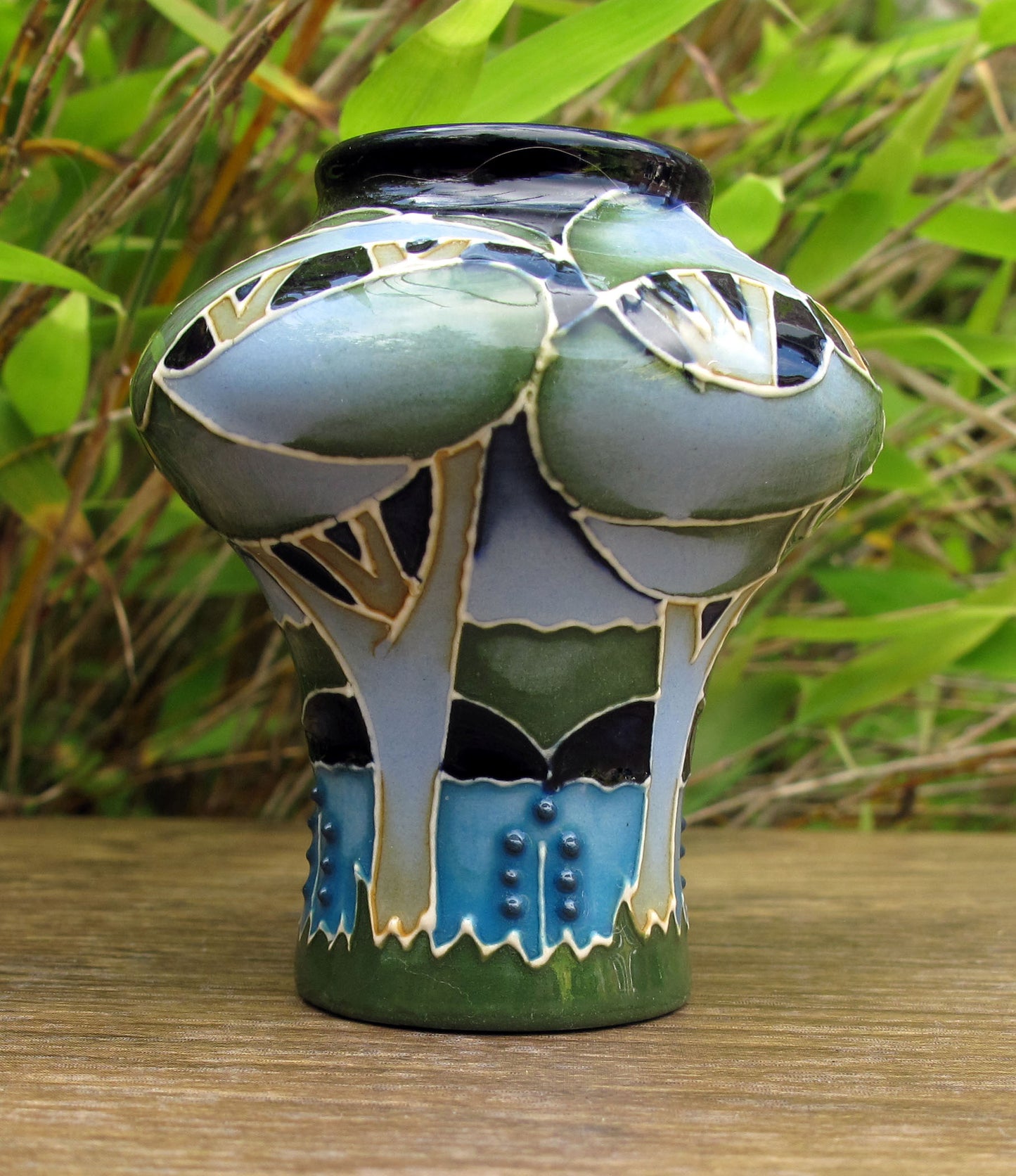 Moorcroft Exquisite SAPPHIRE BLUES Miniature Vase 98/2 Retail Price £295