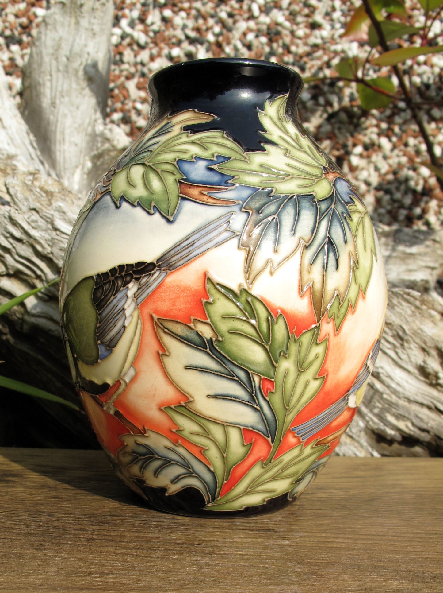 Moorcroft STAR OF SPRING Vase 3/5 Limited Edition 12/15 Retail Price £645 Birds