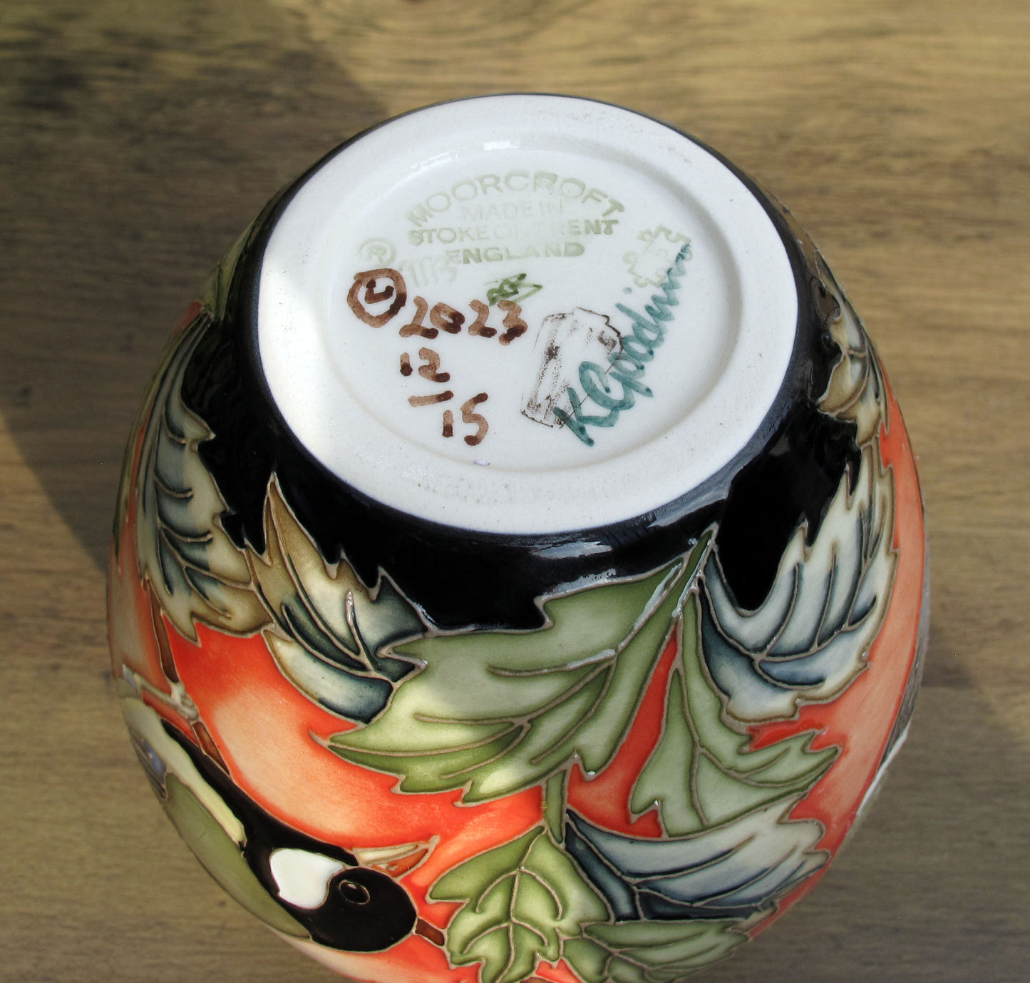 Moorcroft STAR OF SPRING Vase 3/5 Limited Edition 12/15 Retail Price £645 Birds