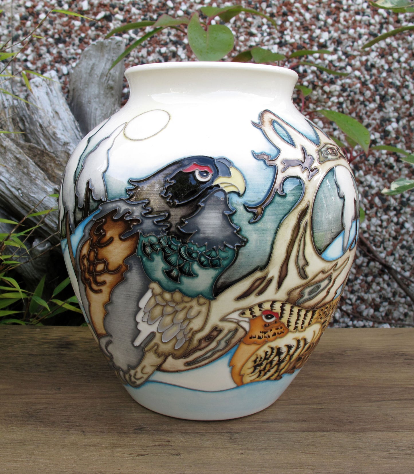 Moorcroft Exquisite RARE GROUSE Vase 189/8 Design Trial 1.2.22 Retail Price £1080