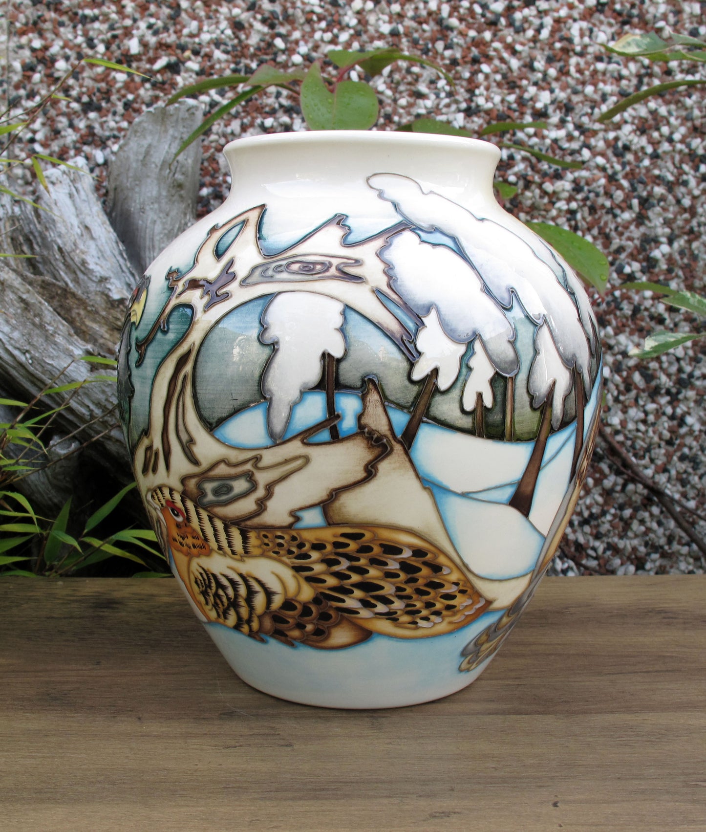 Moorcroft Exquisite RARE GROUSE Vase 189/8 Design Trial 1.2.22 Retail Price £1080