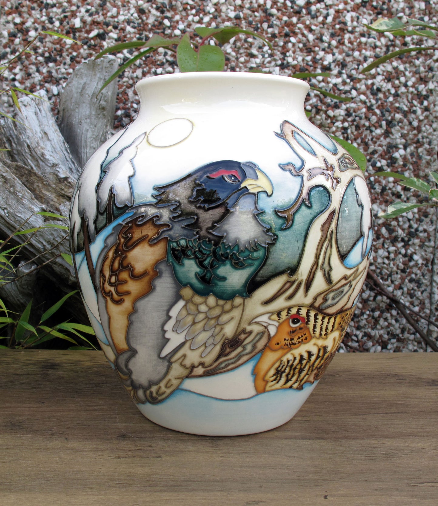 Moorcroft Exquisite RARE GROUSE Vase 189/8 Design Trial 1.2.22 Retail Price £1080