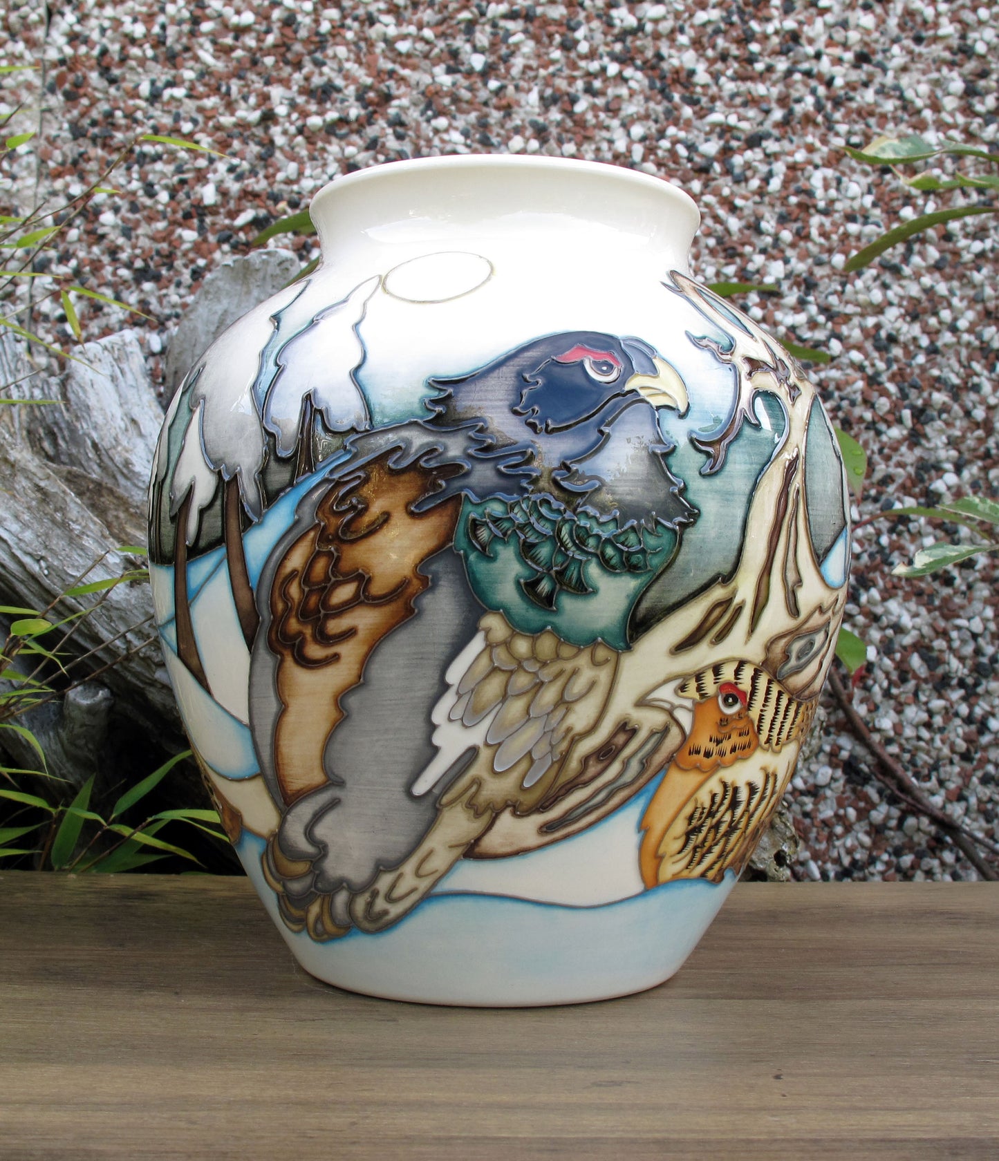 Moorcroft Exquisite RARE GROUSE Vase 189/8 Design Trial 1.2.22 Retail Price £1080