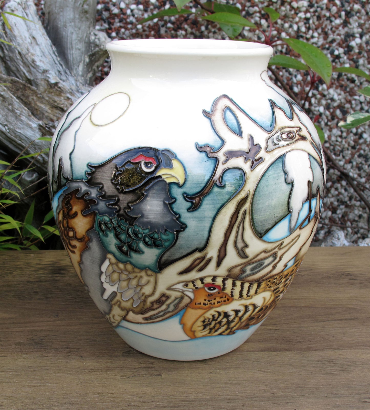 Moorcroft Exquisite RARE GROUSE Vase 189/8 Design Trial 1.2.22 Retail Price £1080