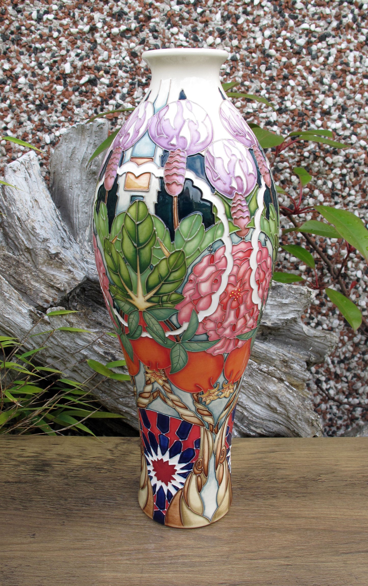 Moorcroft Rare CARPET GARDEN Vase 42/12 Trial Dated 19.1.23 Retail Price £1195
