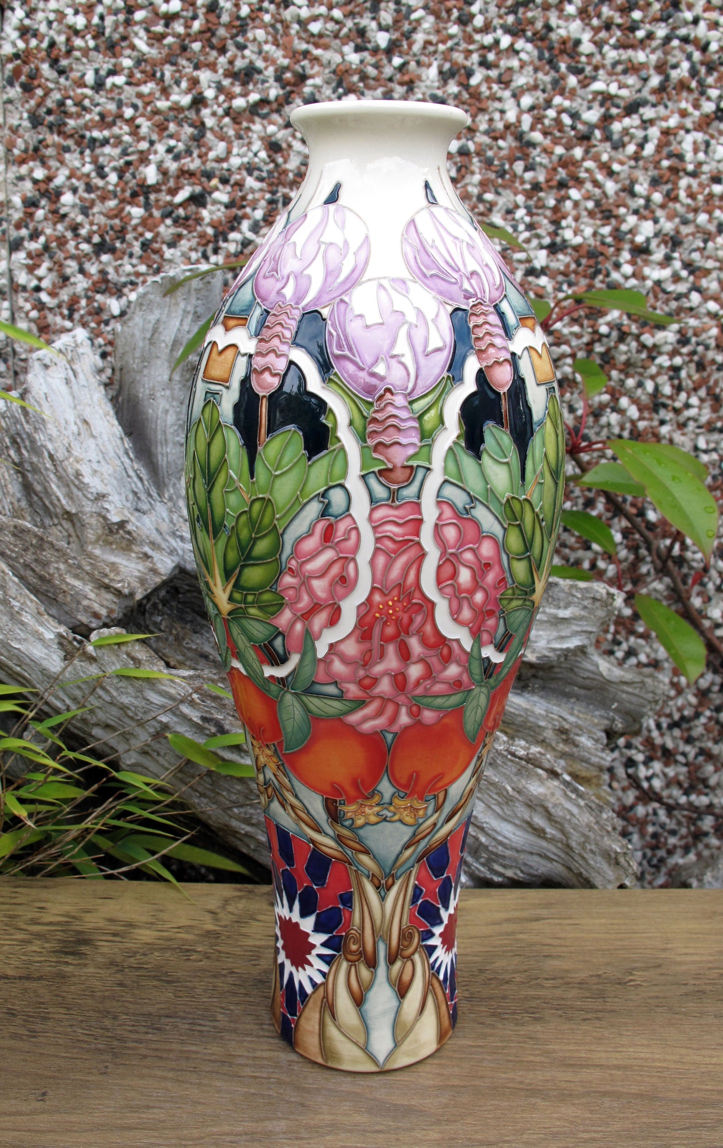 Moorcroft Rare CARPET GARDEN Vase 42/12 Trial Dated 19.1.23 Retail Price £1195