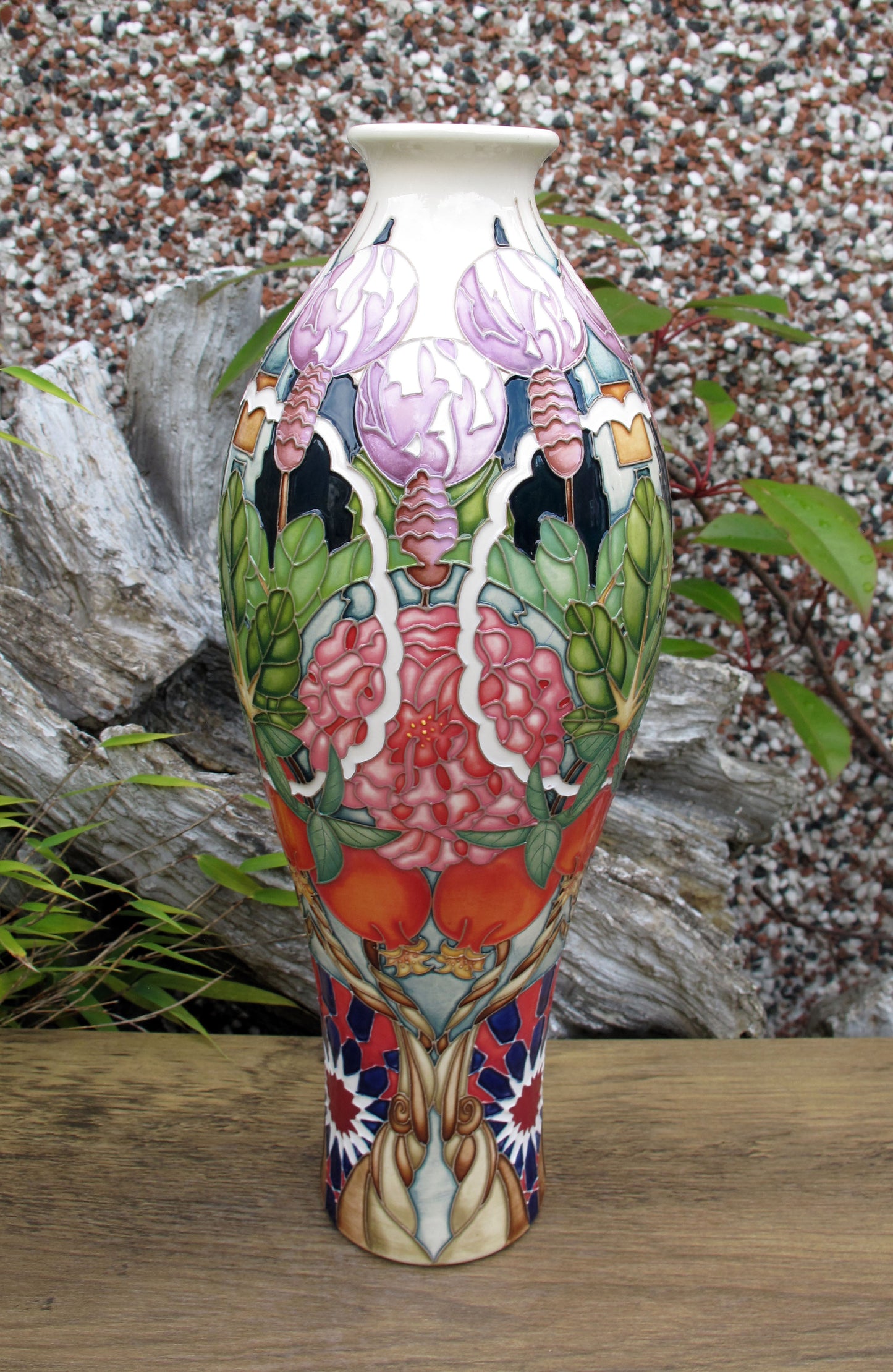 Moorcroft Rare CARPET GARDEN Vase 42/12 Trial Dated 19.1.23 Retail Price £1195