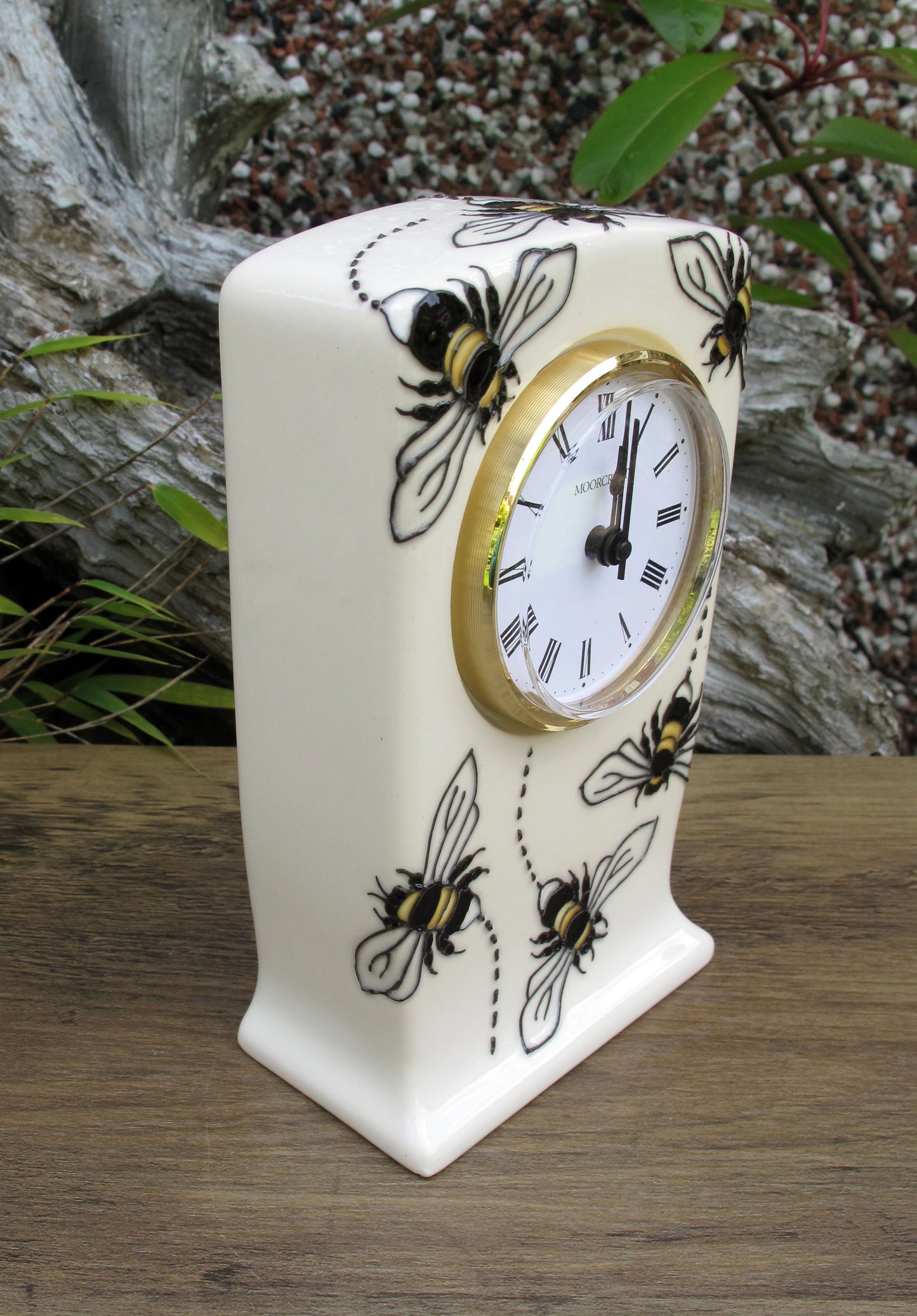 Moorcroft BEES FOR TEA Clock CL1 Retail Price £195 Rachel Bishop