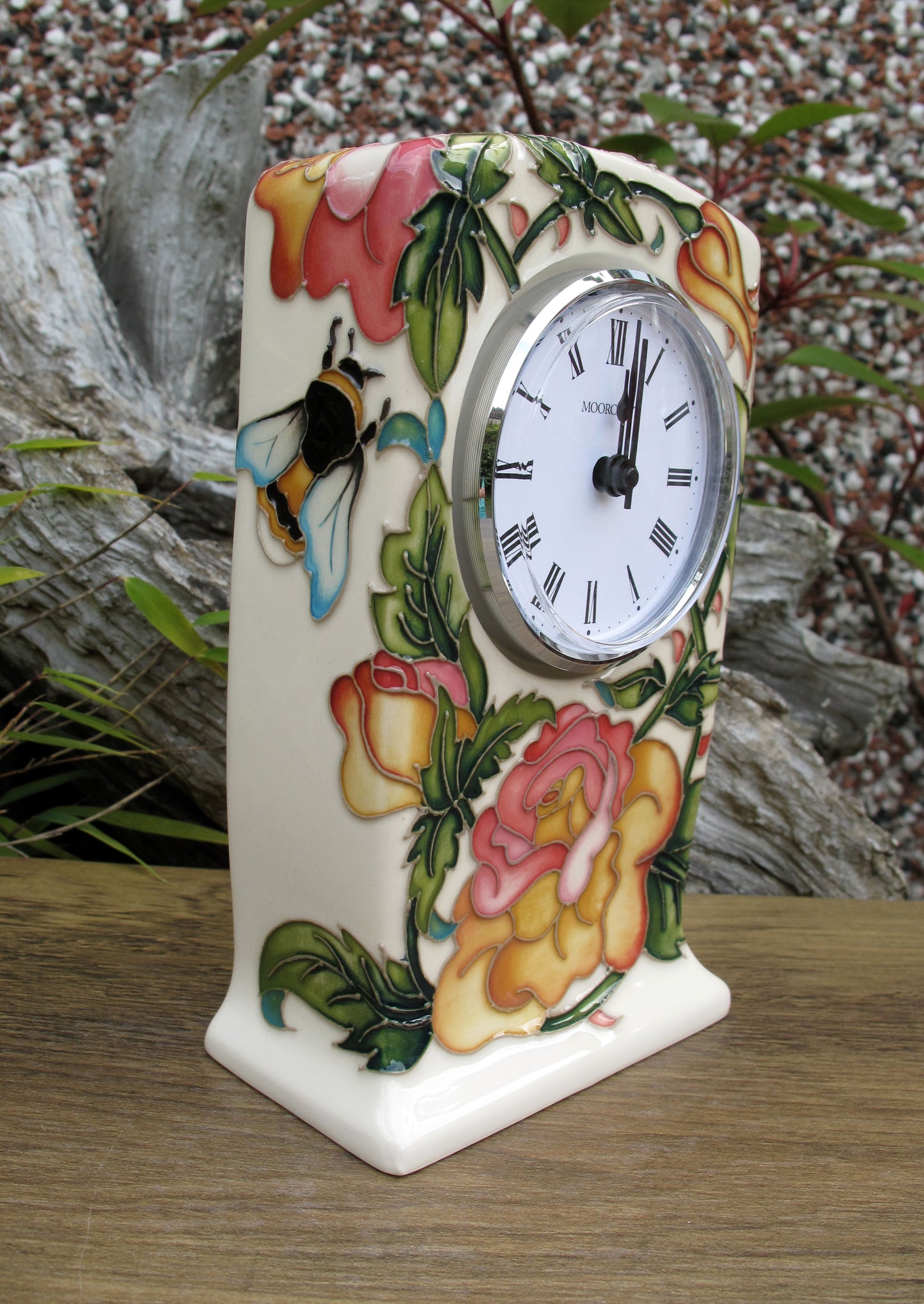 Moorcroft Rare BEE IN TIME Clock CL1 Numbered Edition 19.  Retail Price £445