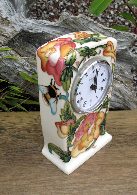 Moorcroft Rare BEE IN TIME Clock CL1 Numbered Edition 19.  Retail Price £445