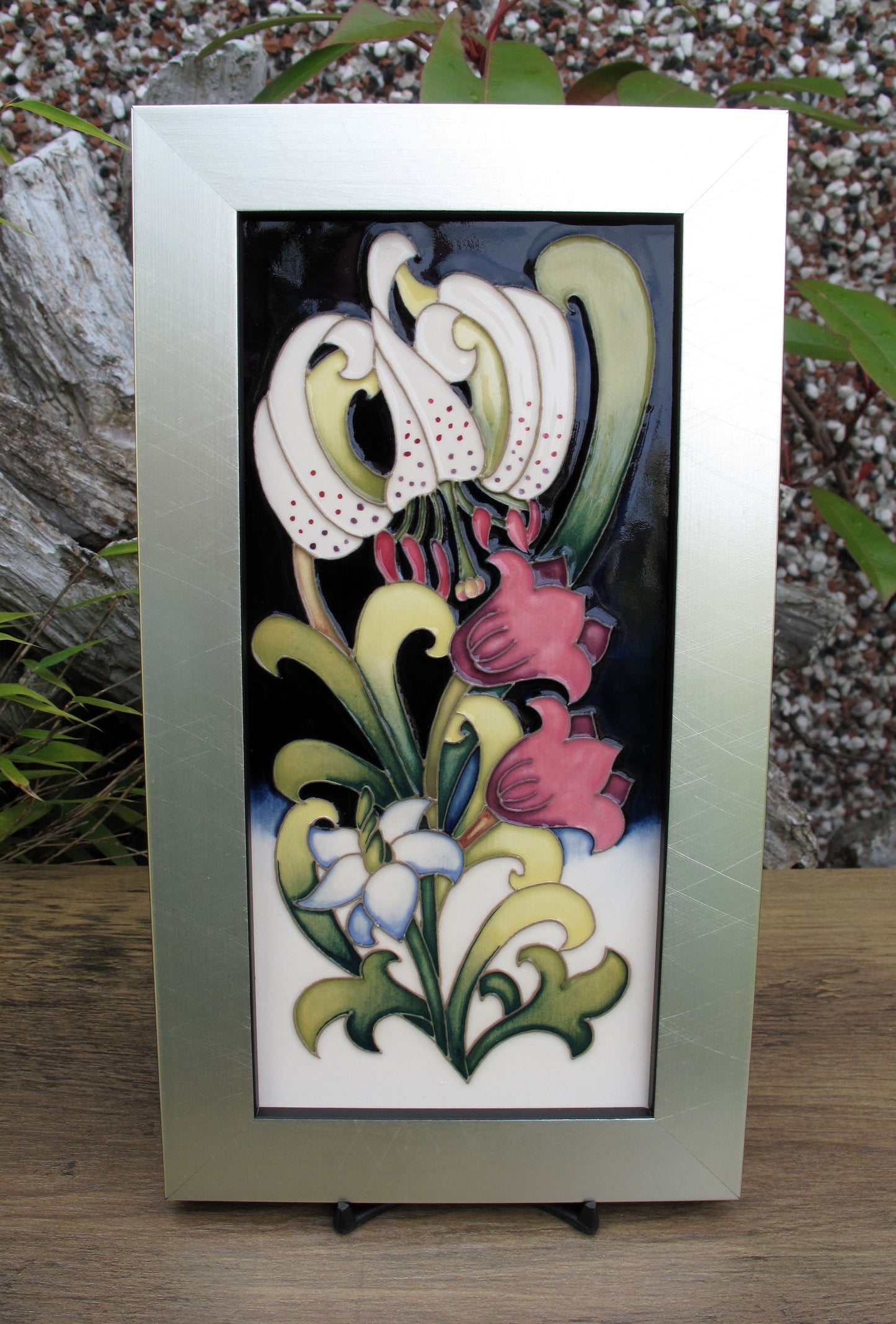 Moorcroft RARE GOLDEN LILY Plaque PLQ5 Trial Dated 1.4.25 Retail Price £245
