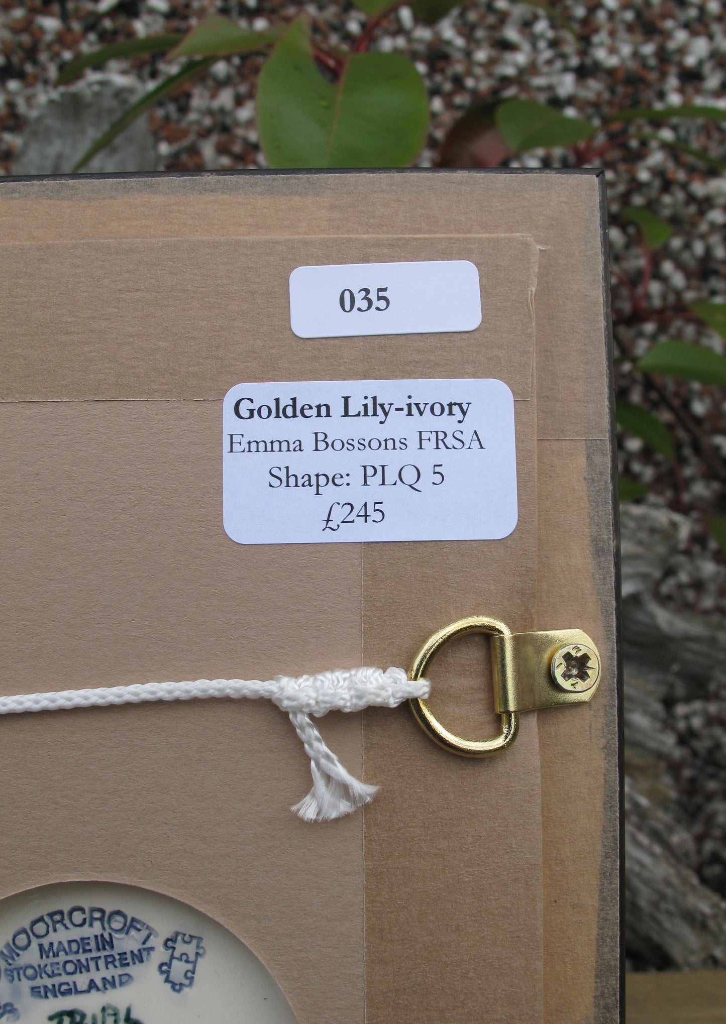 Moorcroft RARE GOLDEN LILY Plaque PLQ5 Trial Dated 1.4.25 Retail Price £245